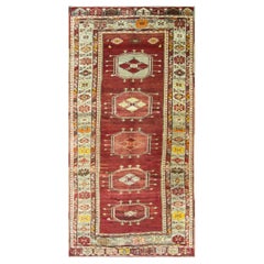 Antique Turkish Kirshehir Runner/Gallery rug