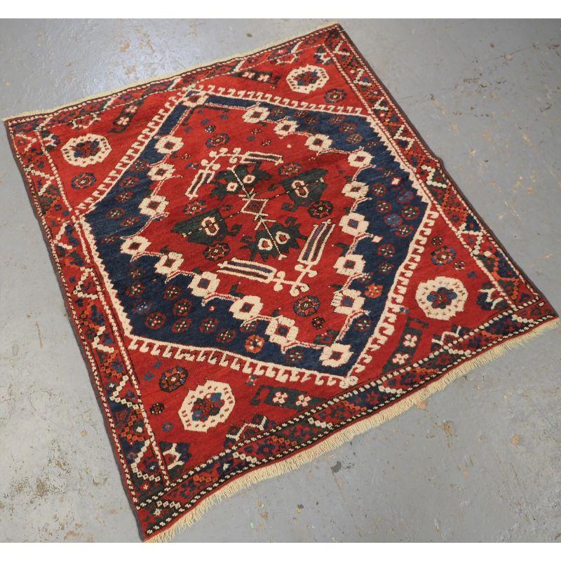Antique Turkish Kiz Bergama rug of classic design with superb colour.

The rug is of a traditional design associated with these small rugs, they are considered to be 'dowry' weavings. This example is well drawn with good colour and fine weave.