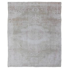 Türkischer Konya-Teppich mit geblümtem Medaillon und Palmetten, Duo