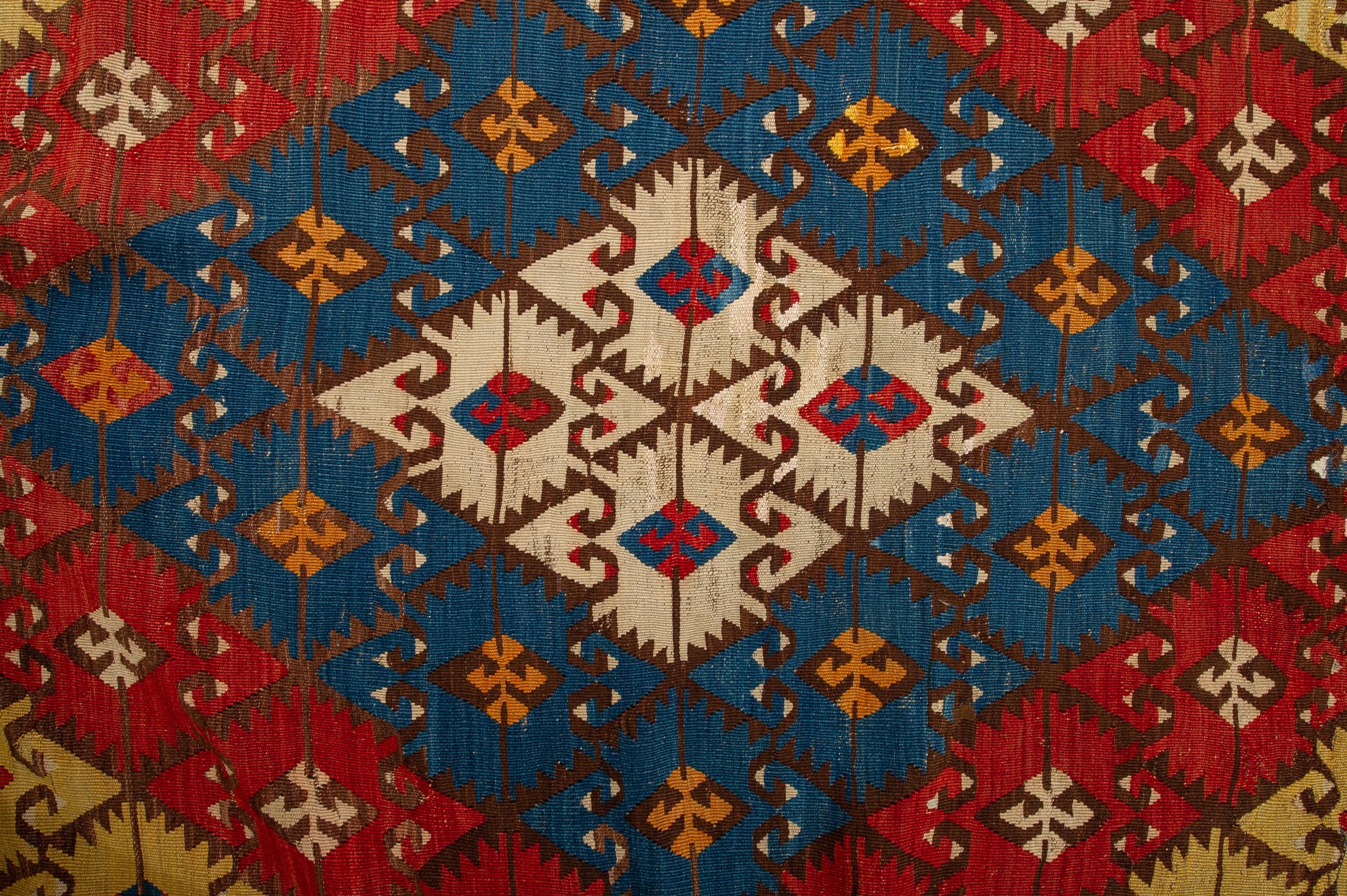 Antique Turkish Konya Kilim 7