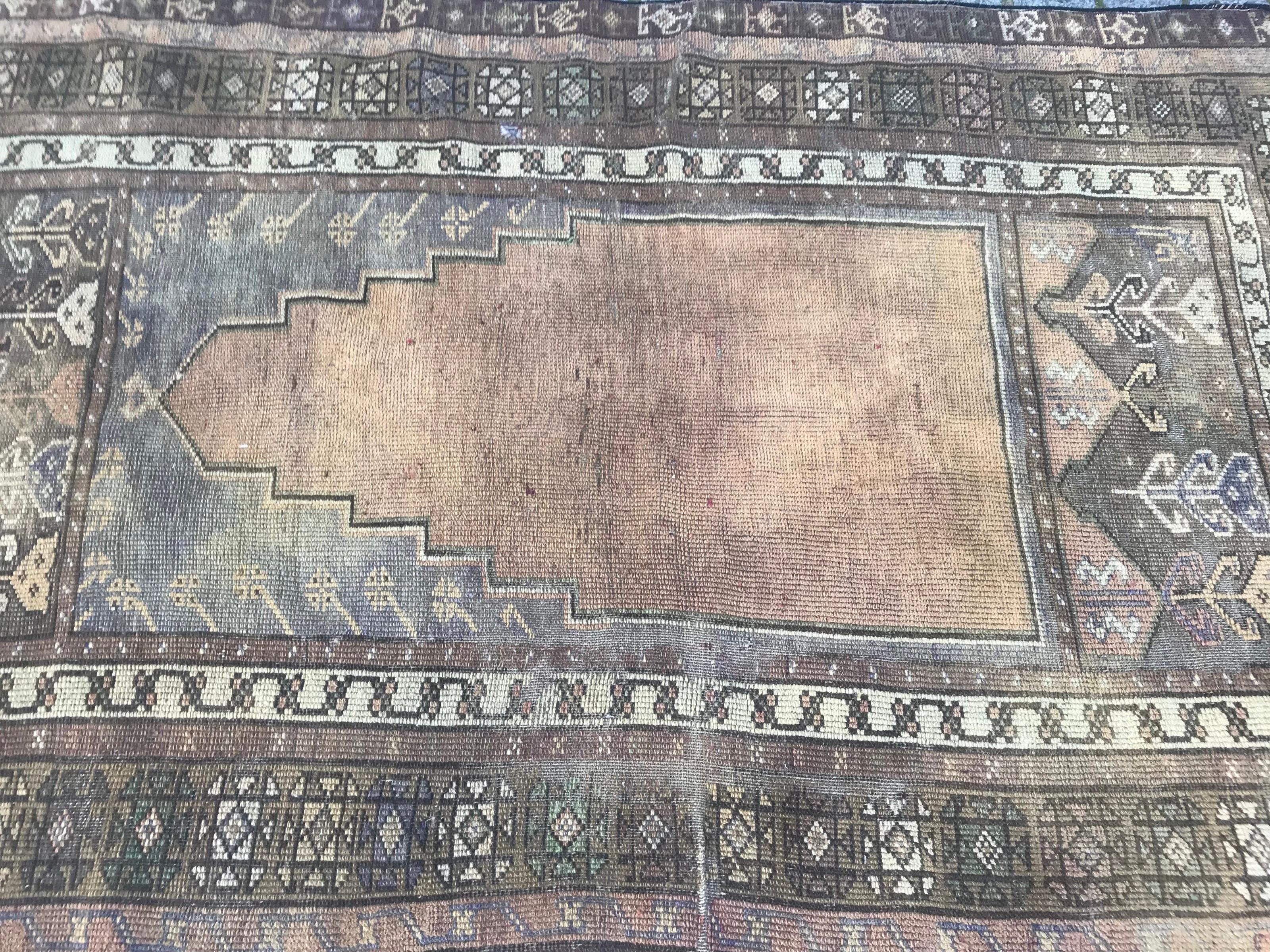Antique Turkish Konya Prayer Rug For Sale 3