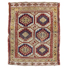 Antique Turkish Konya Yastik Rug, Mid-19th century