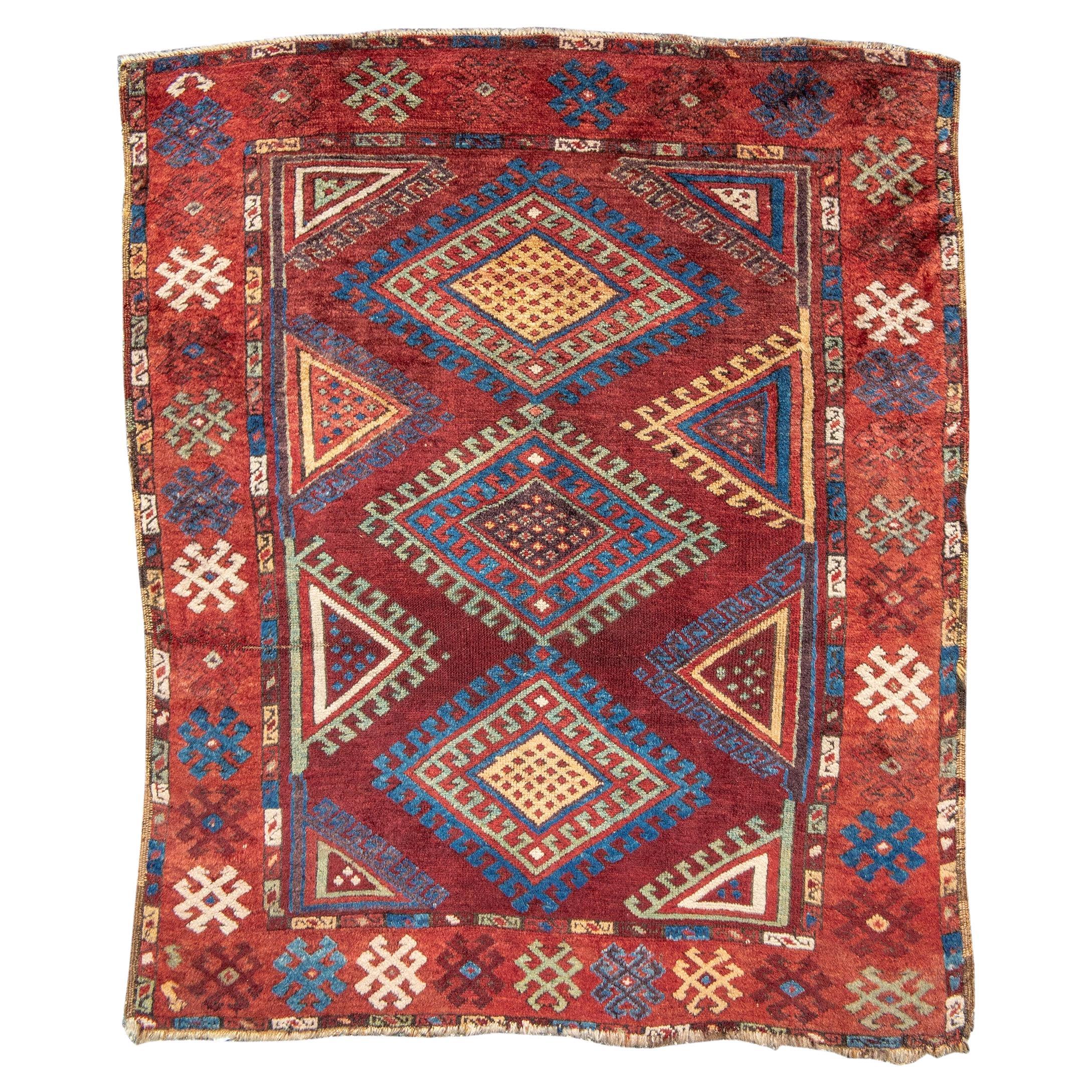 Ancien tapis turc Konya Yatak, 19e siècle