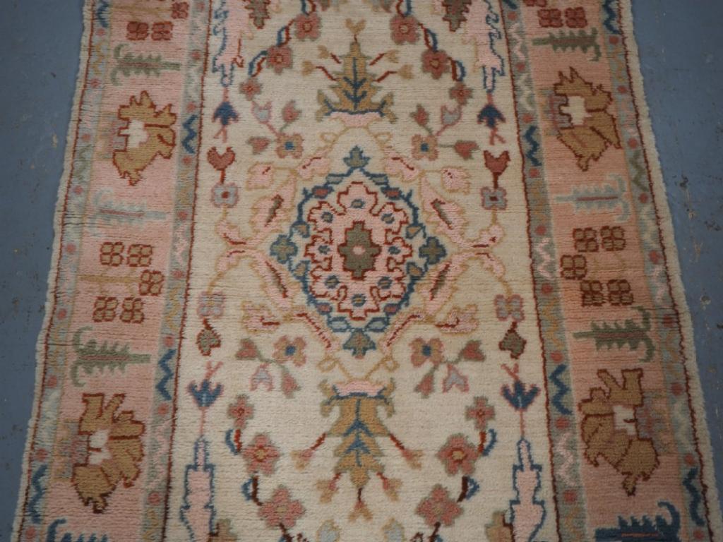 Antico tappeto turco Kula Oushak, colori tenui e pastello, CIRCA 1900 In condizioni ottime in vendita a Moreton-In-Marsh, GB