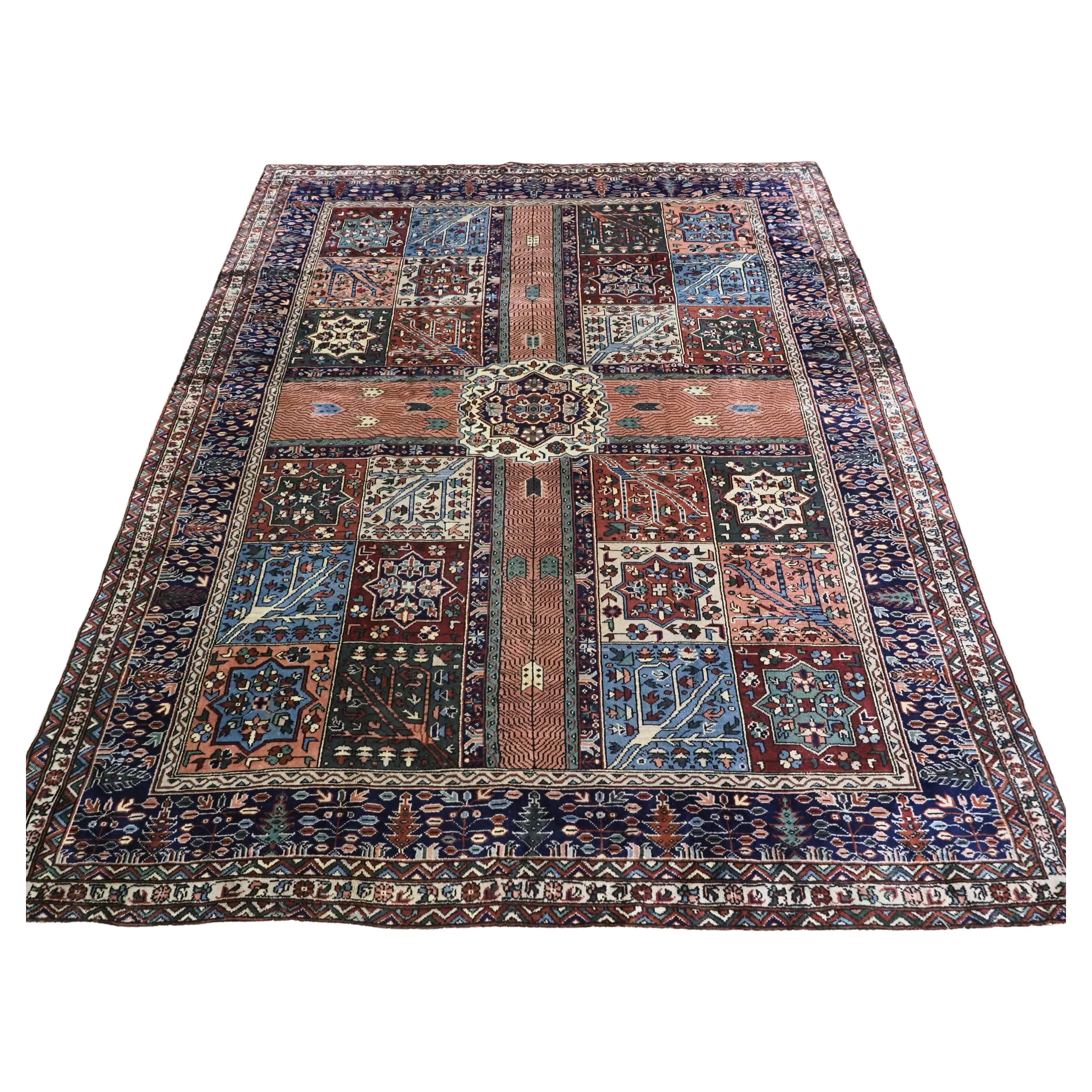 Antique Turkish Kula rug of traditional 'Persian garden' design.  Circa 1900. For Sale