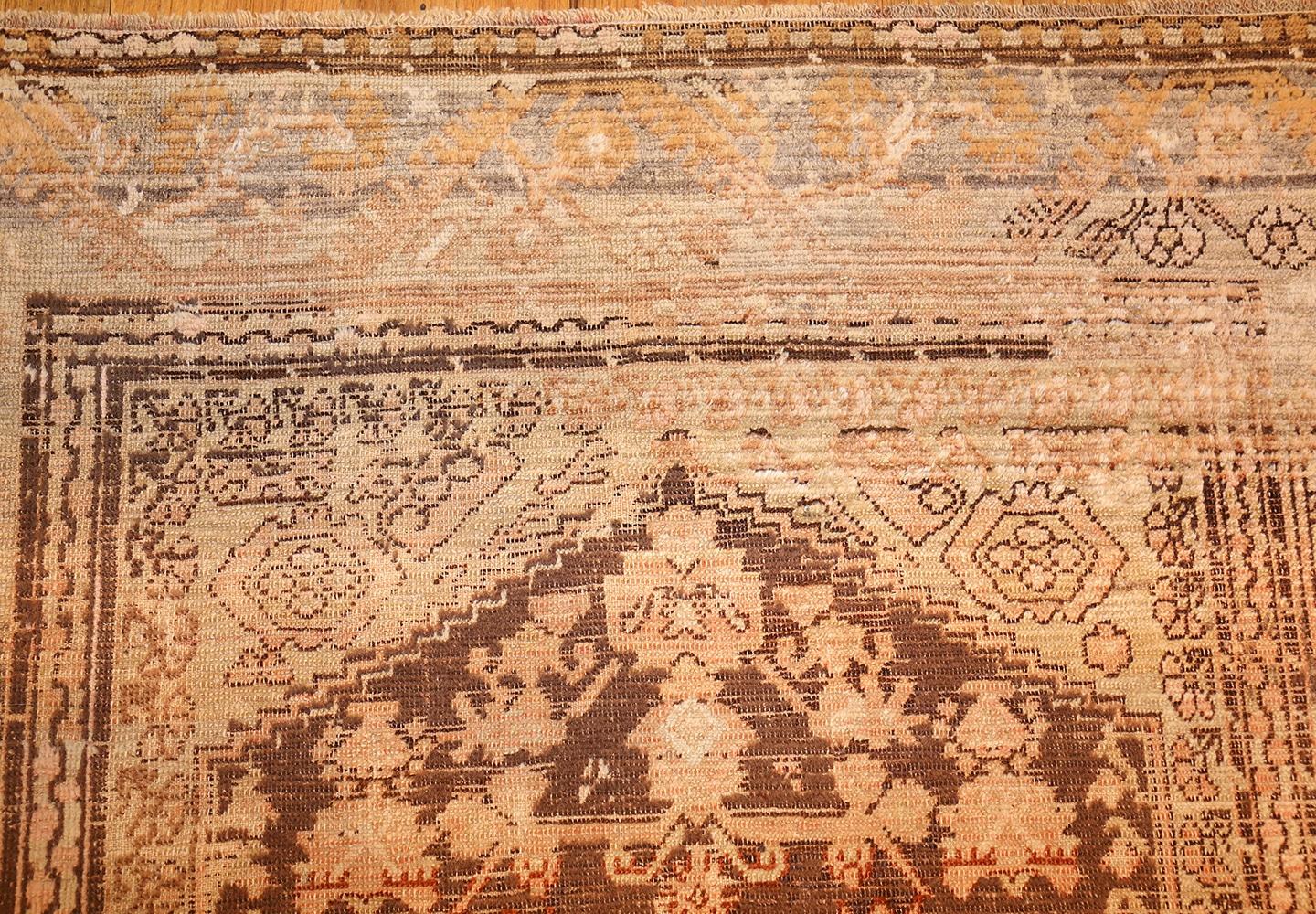 Hand-Knotted Nazmiyal Collection Antique Turkish Kula Rug. Size: 4 ft 5 in x 5 ft 6 in 