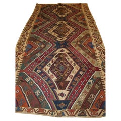 Antique Turkish Malatya Kilim from the Late 19th Century