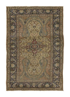 Antique Turkish Medallion Rug with Ornate Medallion in Jewel Tones - Rug & Kilim