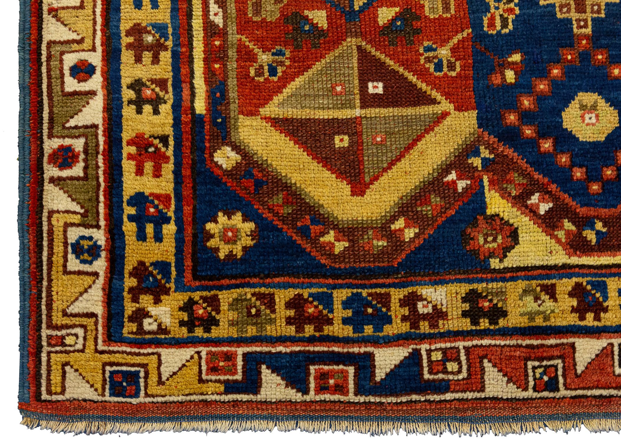 Antique Turkish Megri “Z” Motifs Wool Rug, Mid-19th Century For Sale 2
