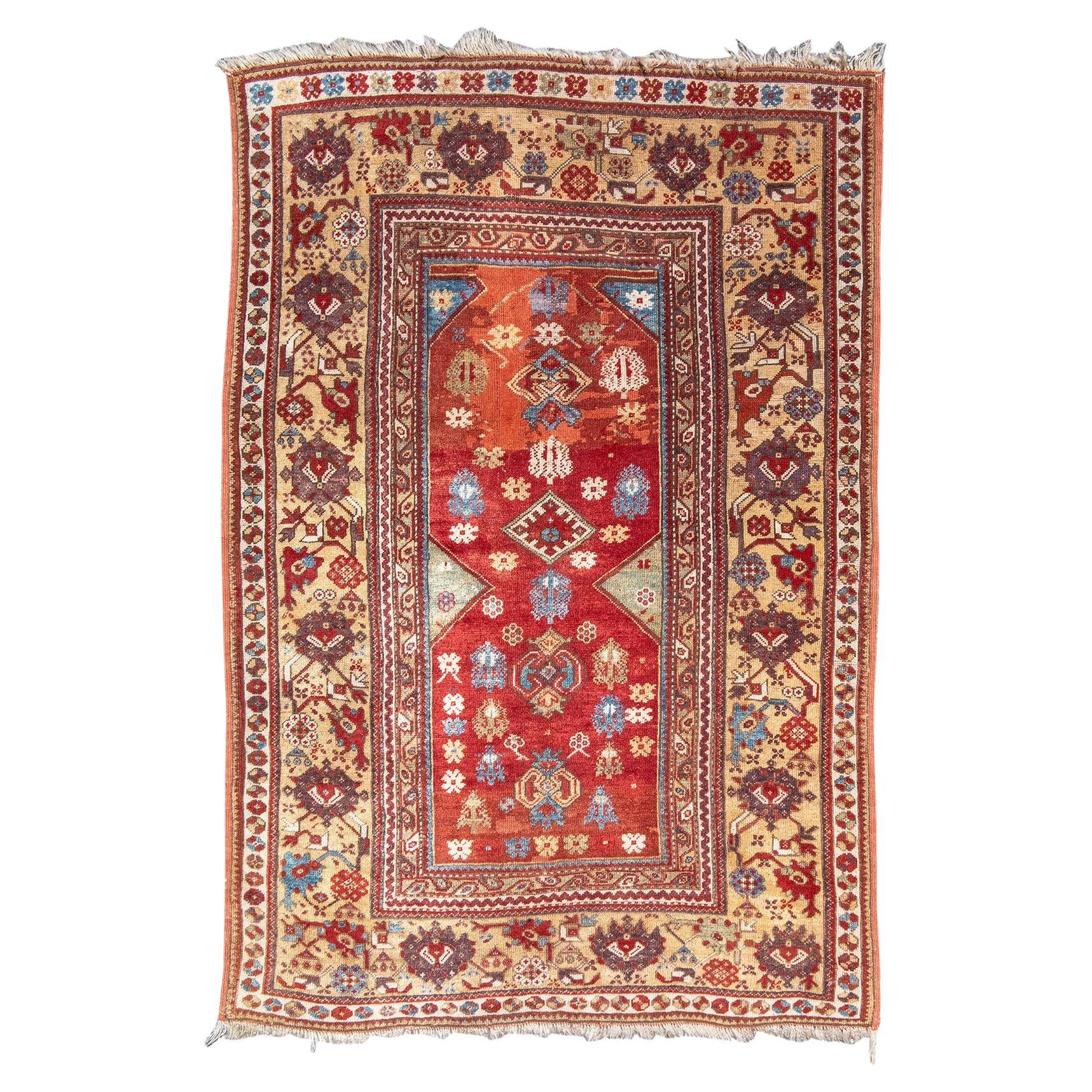 Ancien tapis turc Melas, 19e siècle en vente