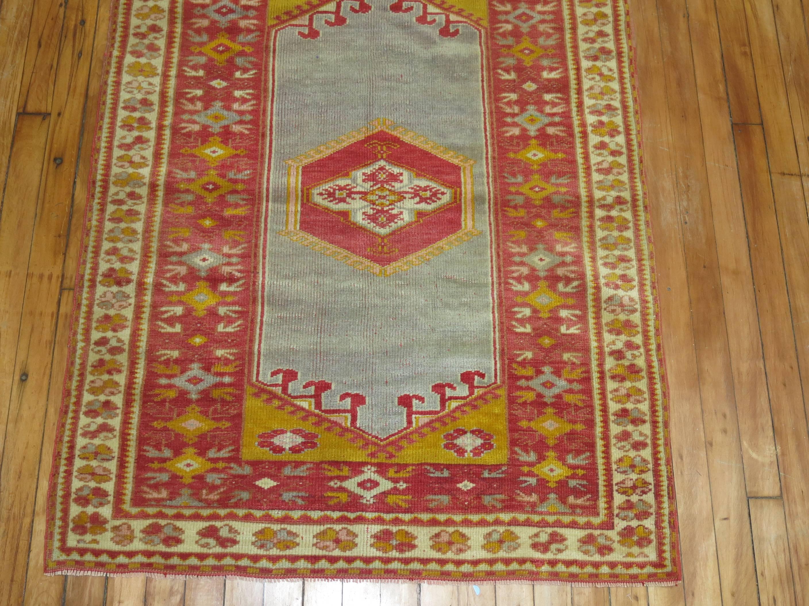 Oushak Antique Turkish Melas Rug