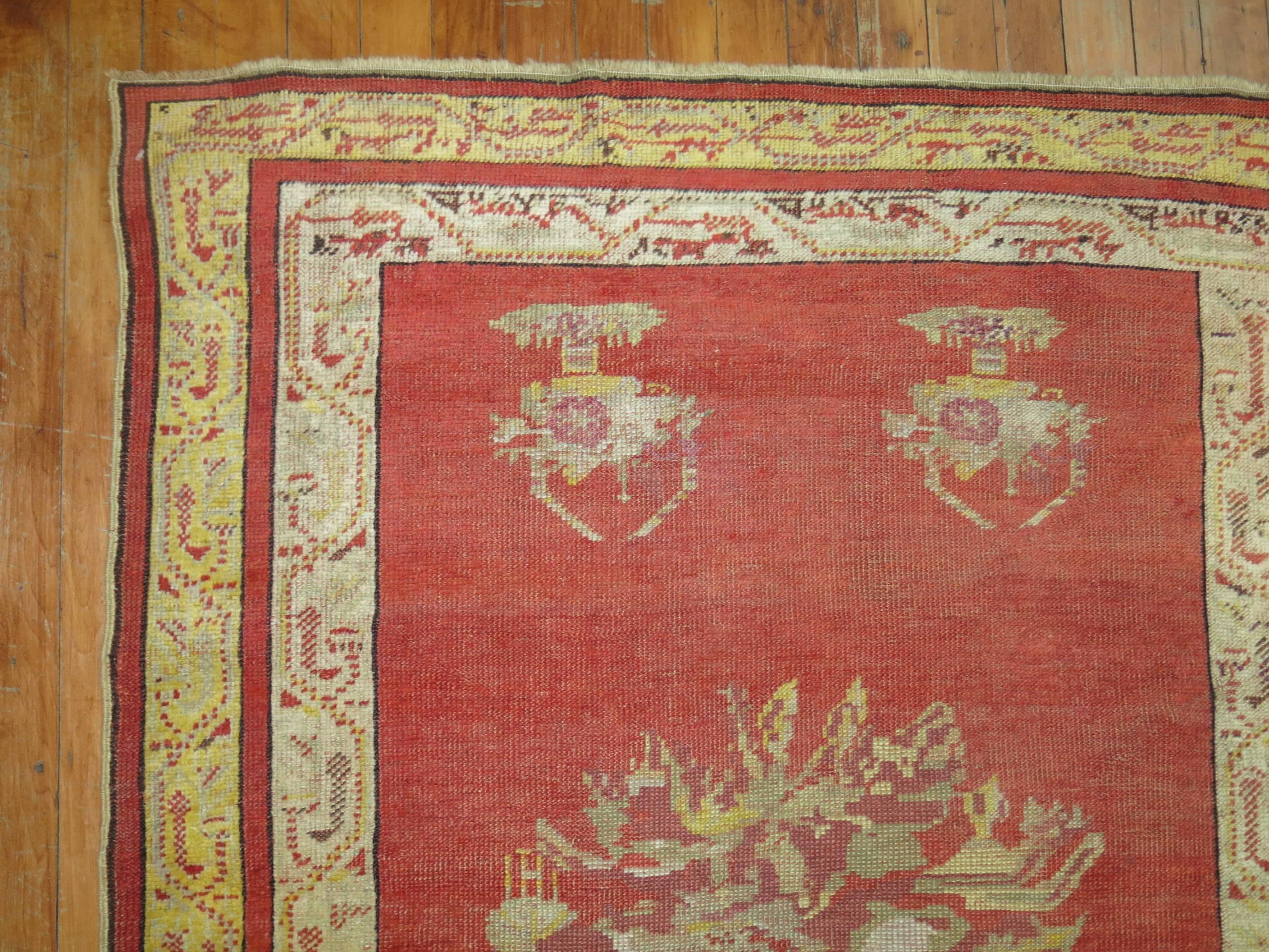 Romantique Tapis de couloir turc ancien Melas en vente