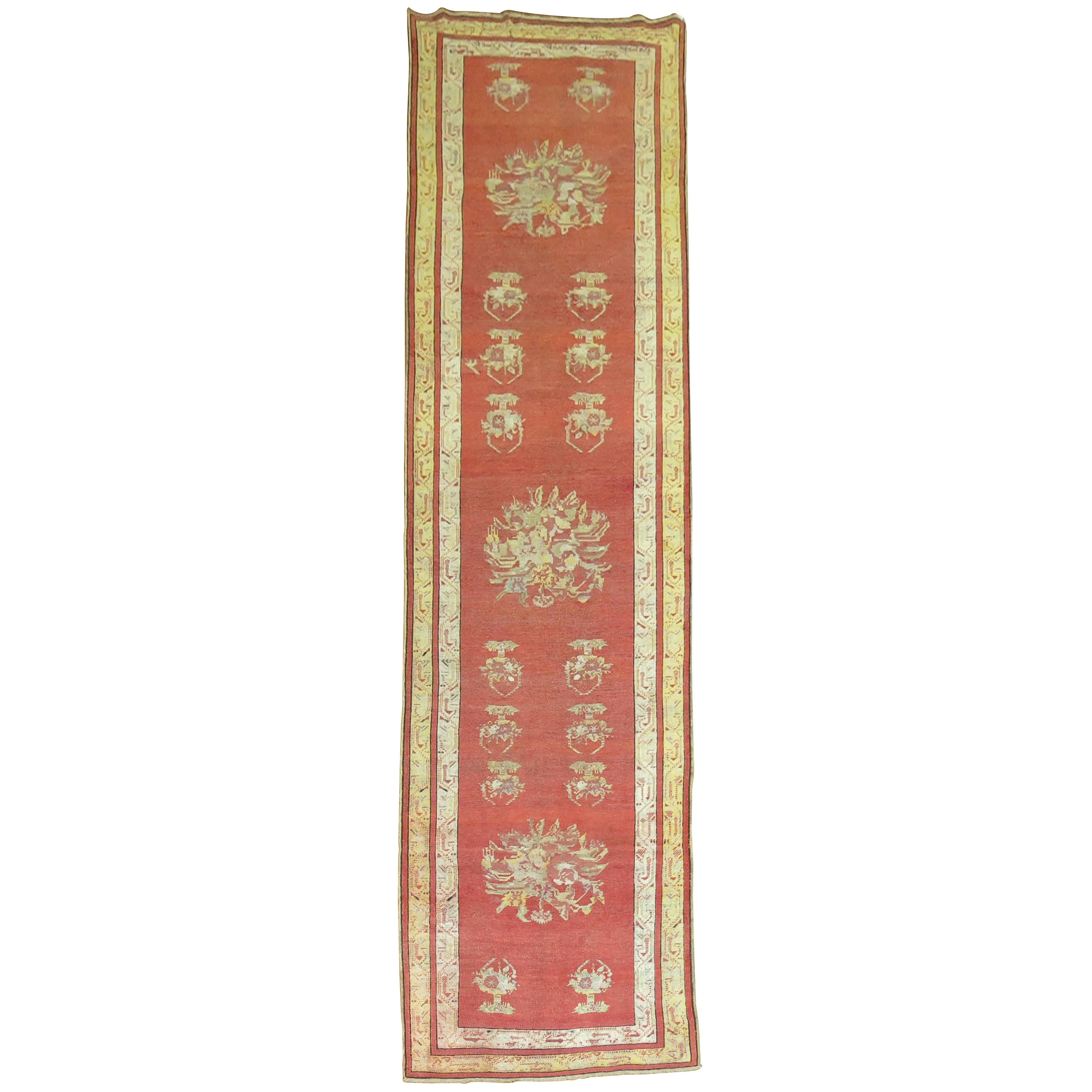 Tapis de couloir turc ancien Melas