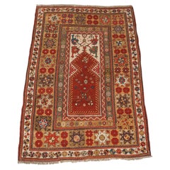 Ancien tapis de prière turc de type Antiquities de Circa Design Design, circa 1800-1825.