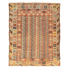 Tapis turc ancien Milas de 3'9'' x 4'6''