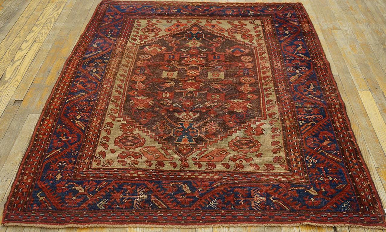 Hand-Knotted 19th Century Turkish Anatolian Kula Carpet ( 4'6'' x 5'6'' - 137 x 168 ) For Sale