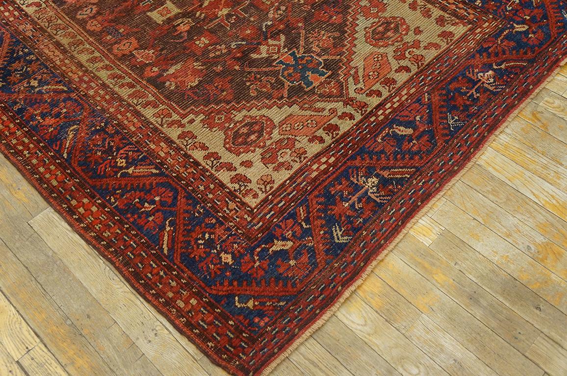 19th Century Turkish Anatolian Kula Carpet ( 4'6'' x 5'6'' - 137 x 168 ) In Good Condition For Sale In New York, NY
