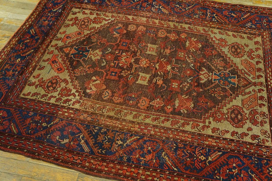 Wool 19th Century Turkish Anatolian Kula Carpet ( 4'6'' x 5'6'' - 137 x 168 ) For Sale