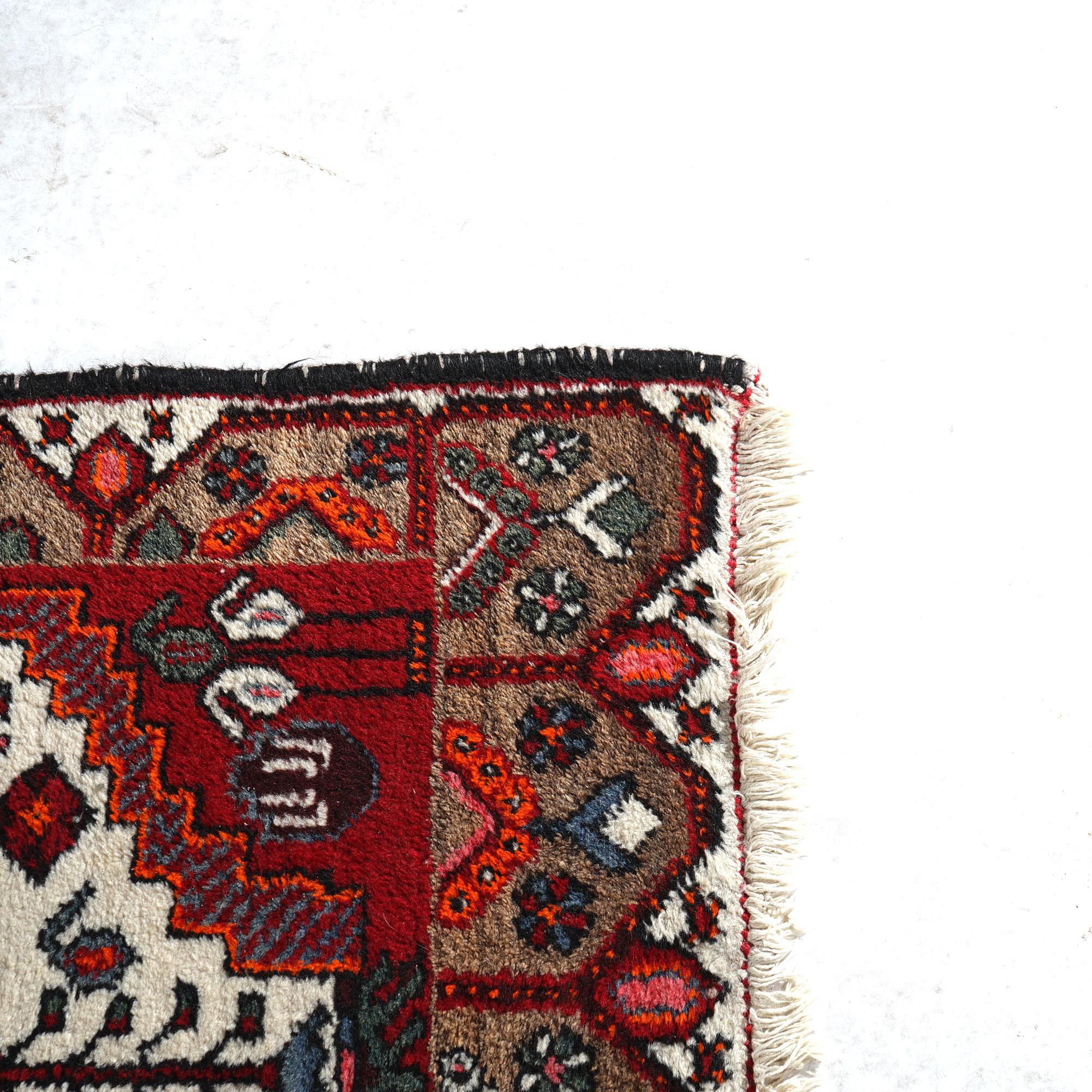 Antique Turkish Oriental Wool Rug Circa 1930 7