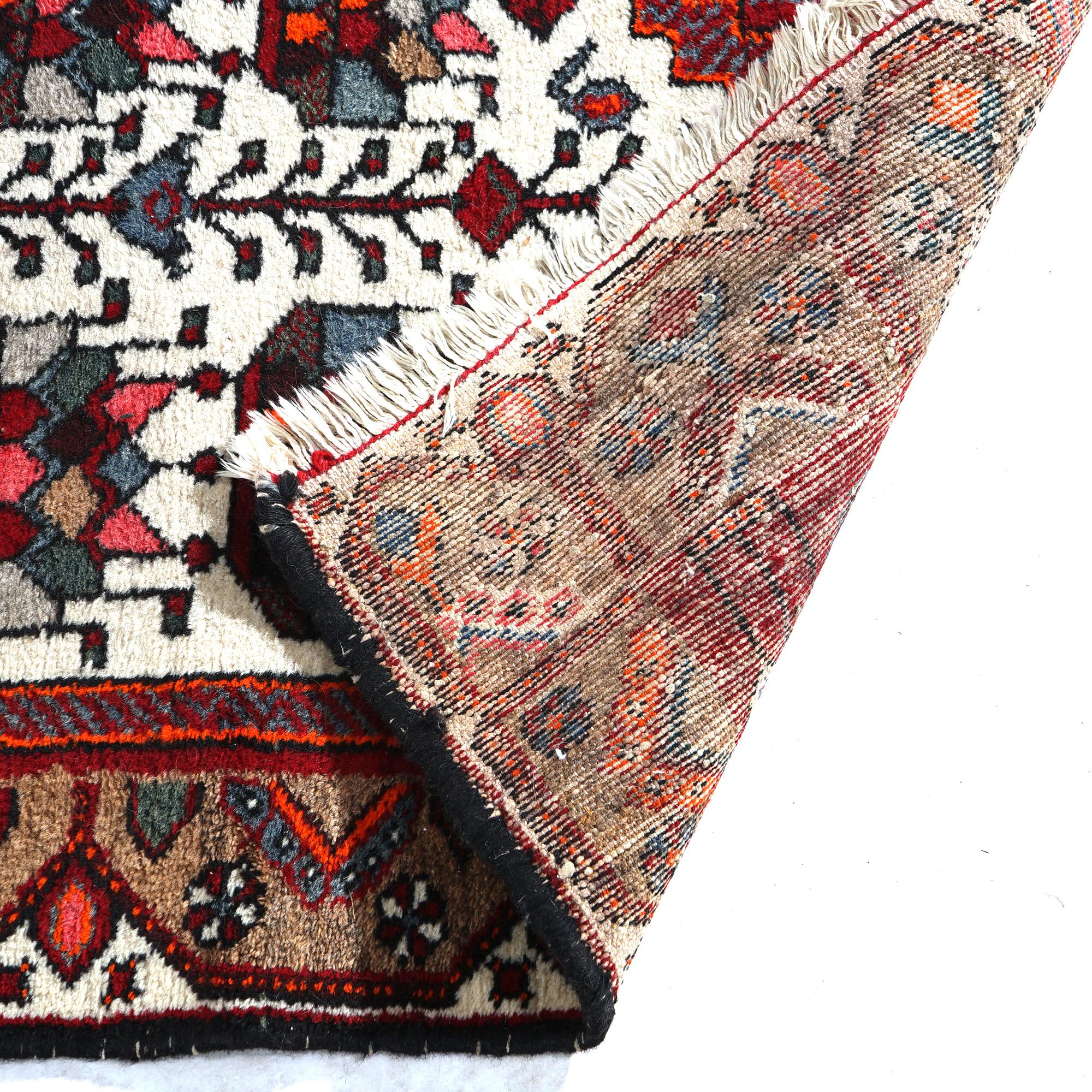 Antique Turkish Oriental Wool Rug Circa 1930 For Sale 8