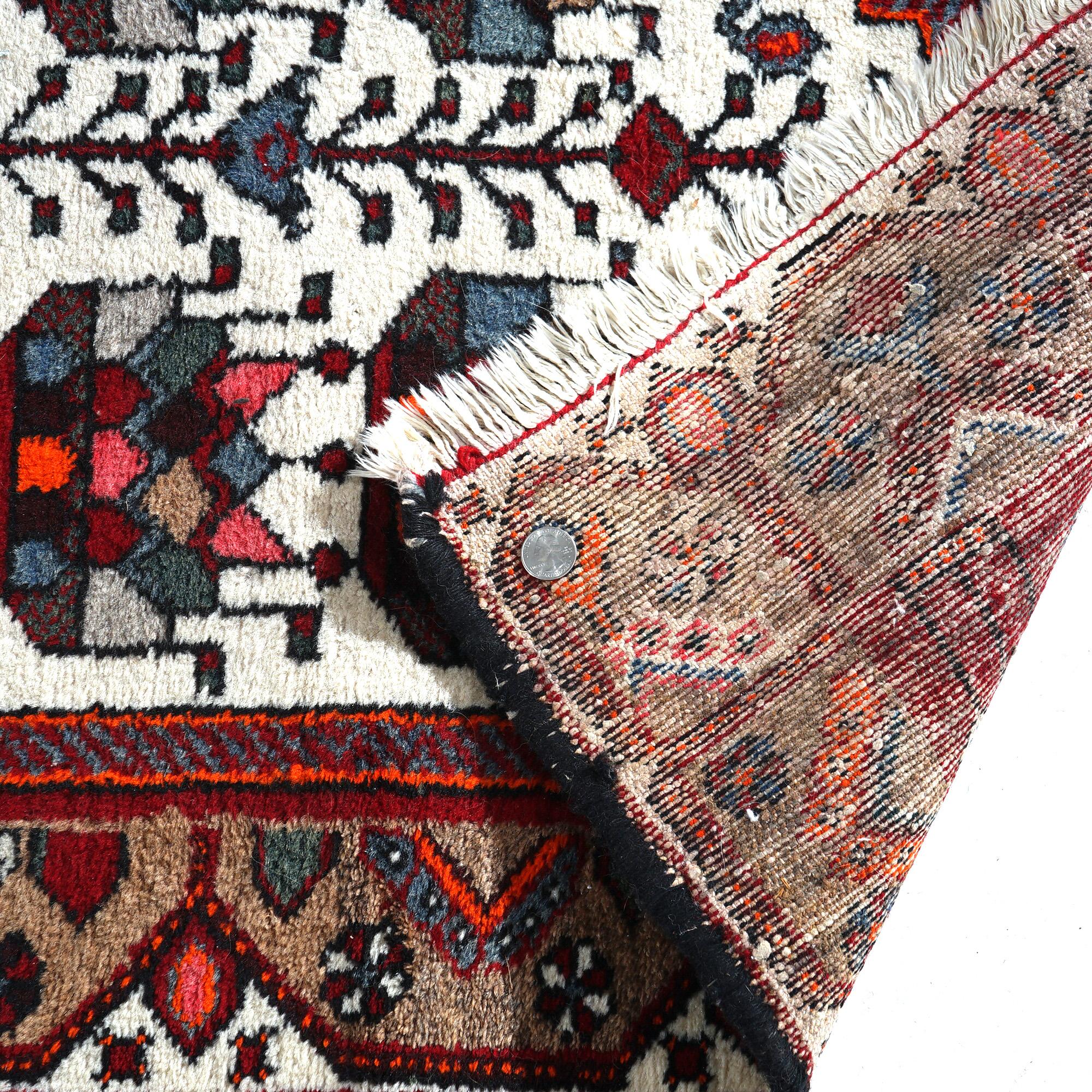 Antique Turkish Oriental Wool Rug Circa 1930 9