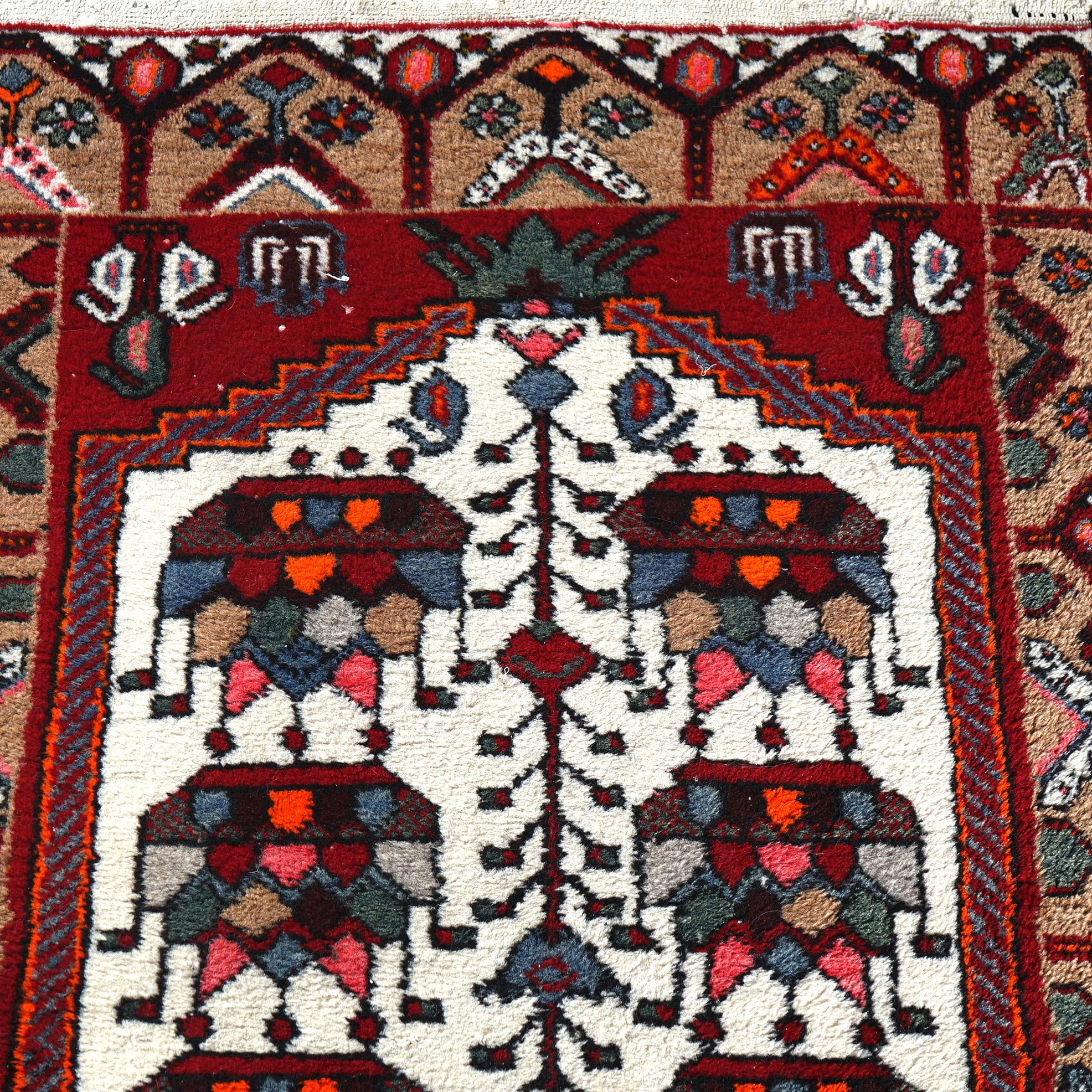 Antique Turkish Oriental Wool Rug Circa 1930 11