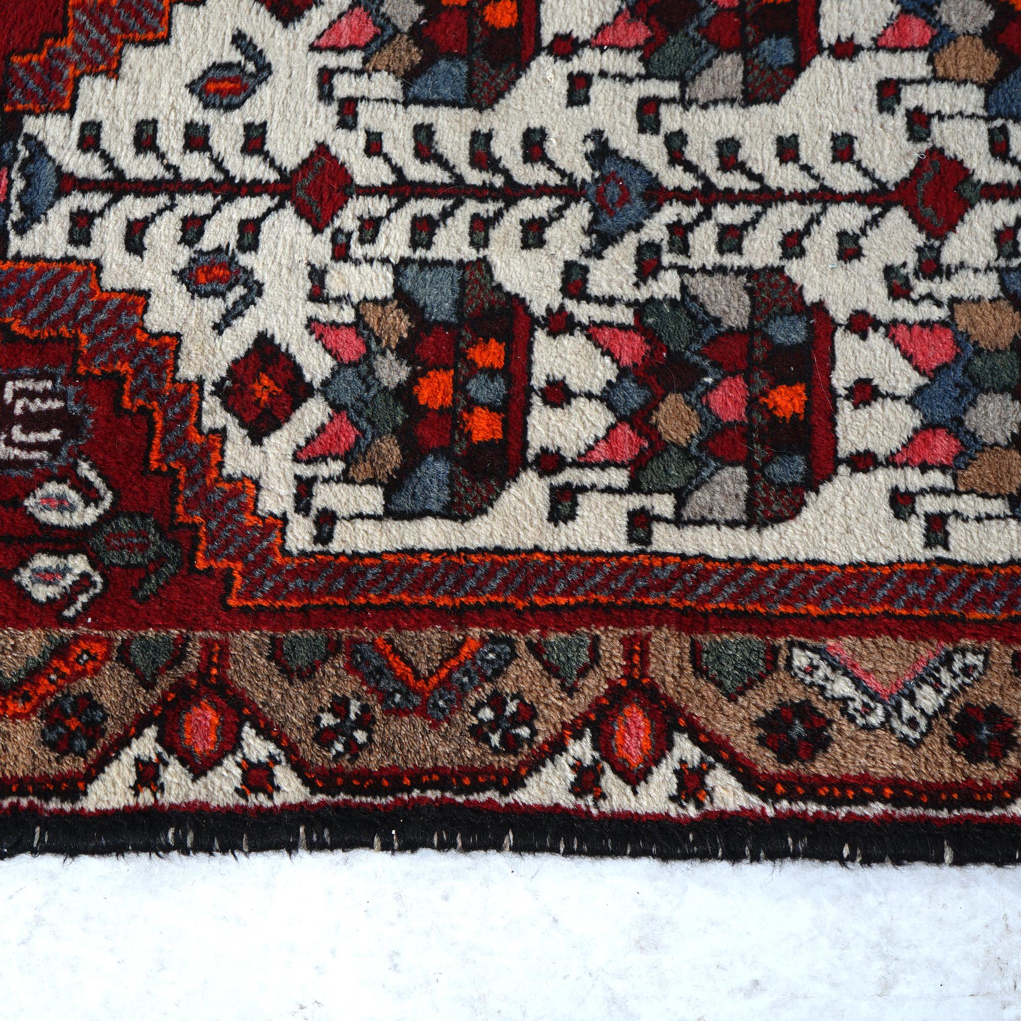 Antique Turkish Oriental Wool Rug Circa 1930 In Good Condition For Sale In Big Flats, NY