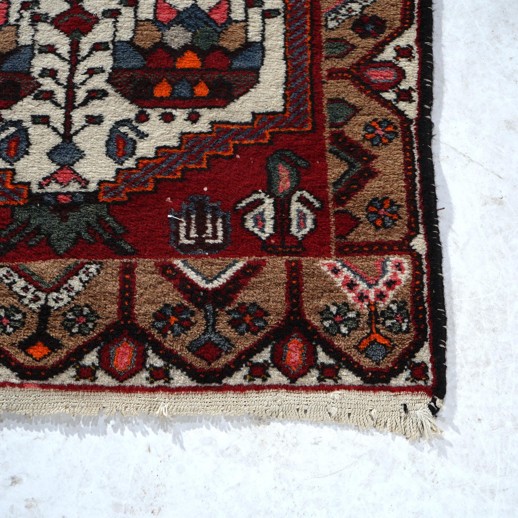 Antique Turkish Oriental Wool Rug Circa 1930 For Sale 2