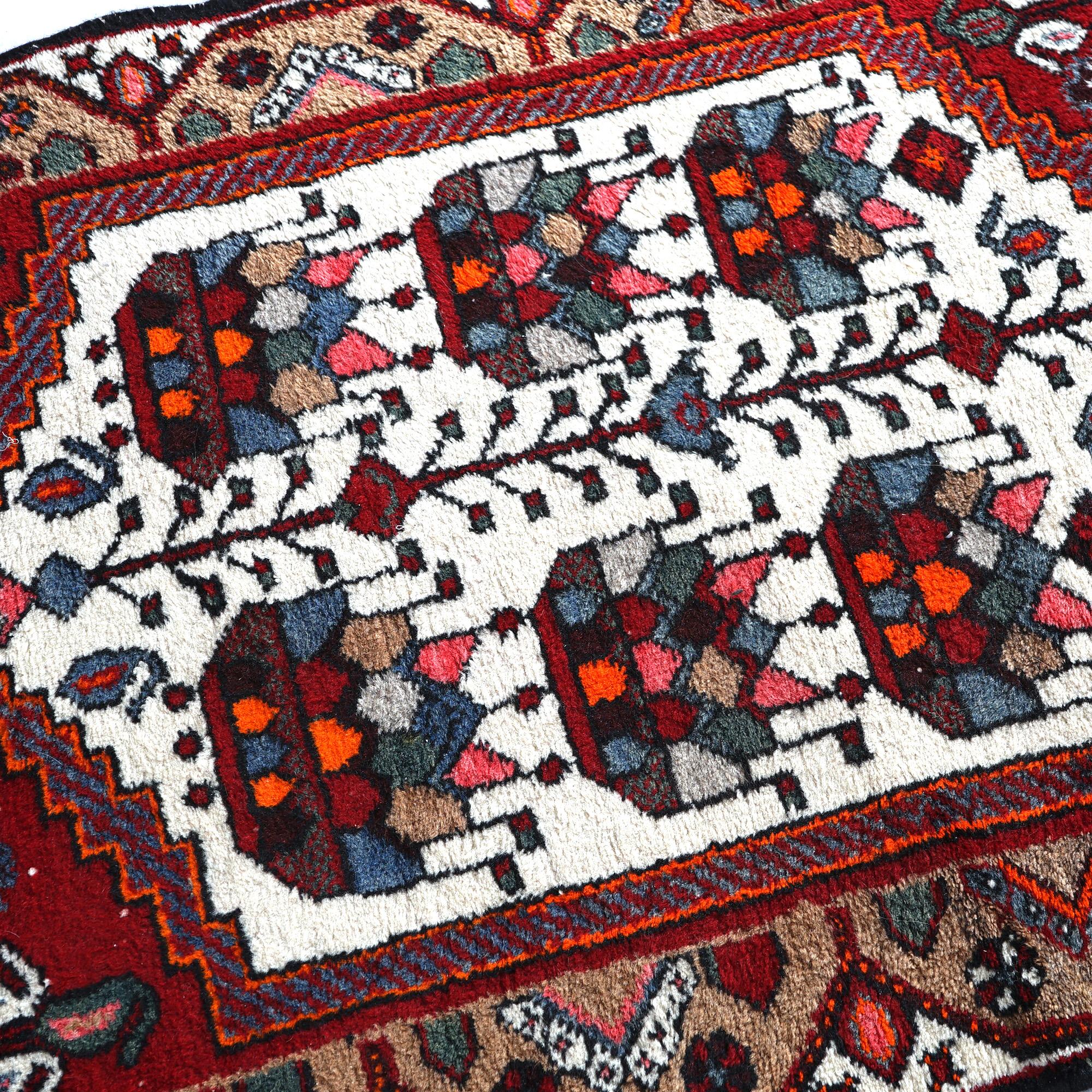Antique Turkish Oriental Wool Rug Circa 1930 4