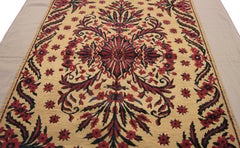 Antique Turkish Ottoman Beige Background Color Textile, 19th Century