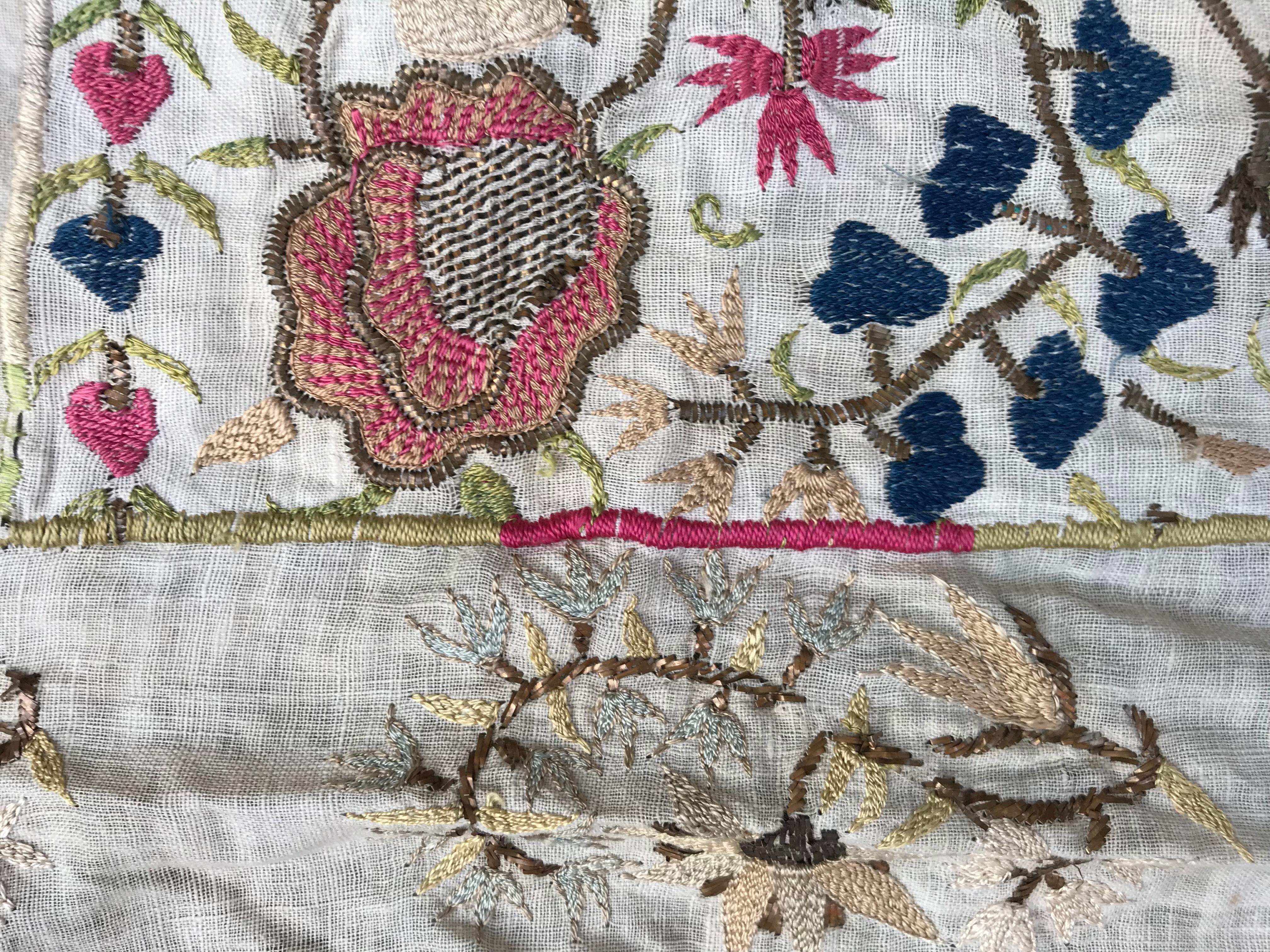 Silk Antique Turkish Ottoman Embroidery