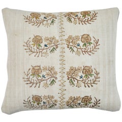 Antique Turkish Ottoman Embroidery Pillow