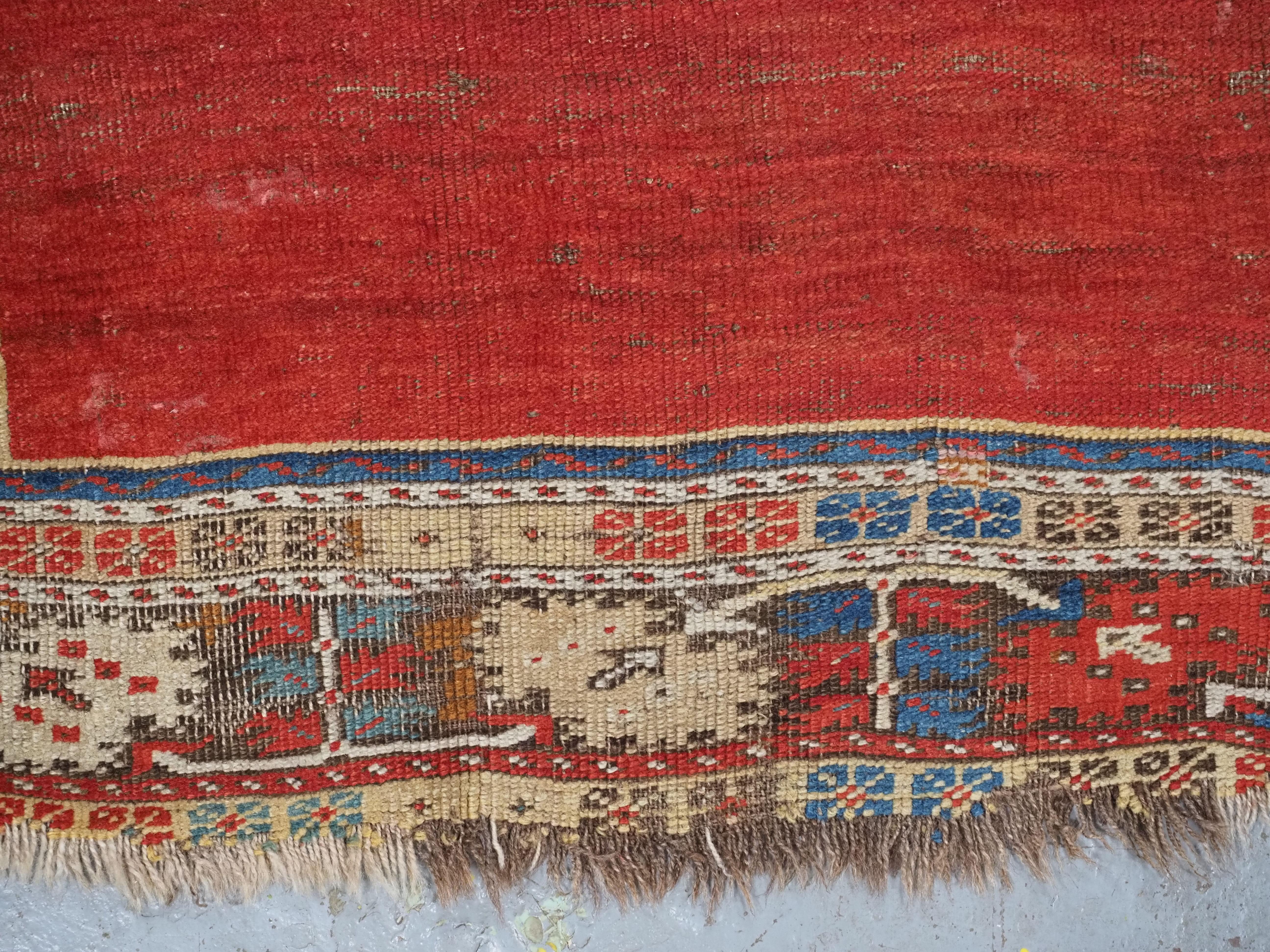 Antique Turkish Ottoman Ladik prayer rug, curca 1880. For Sale 5