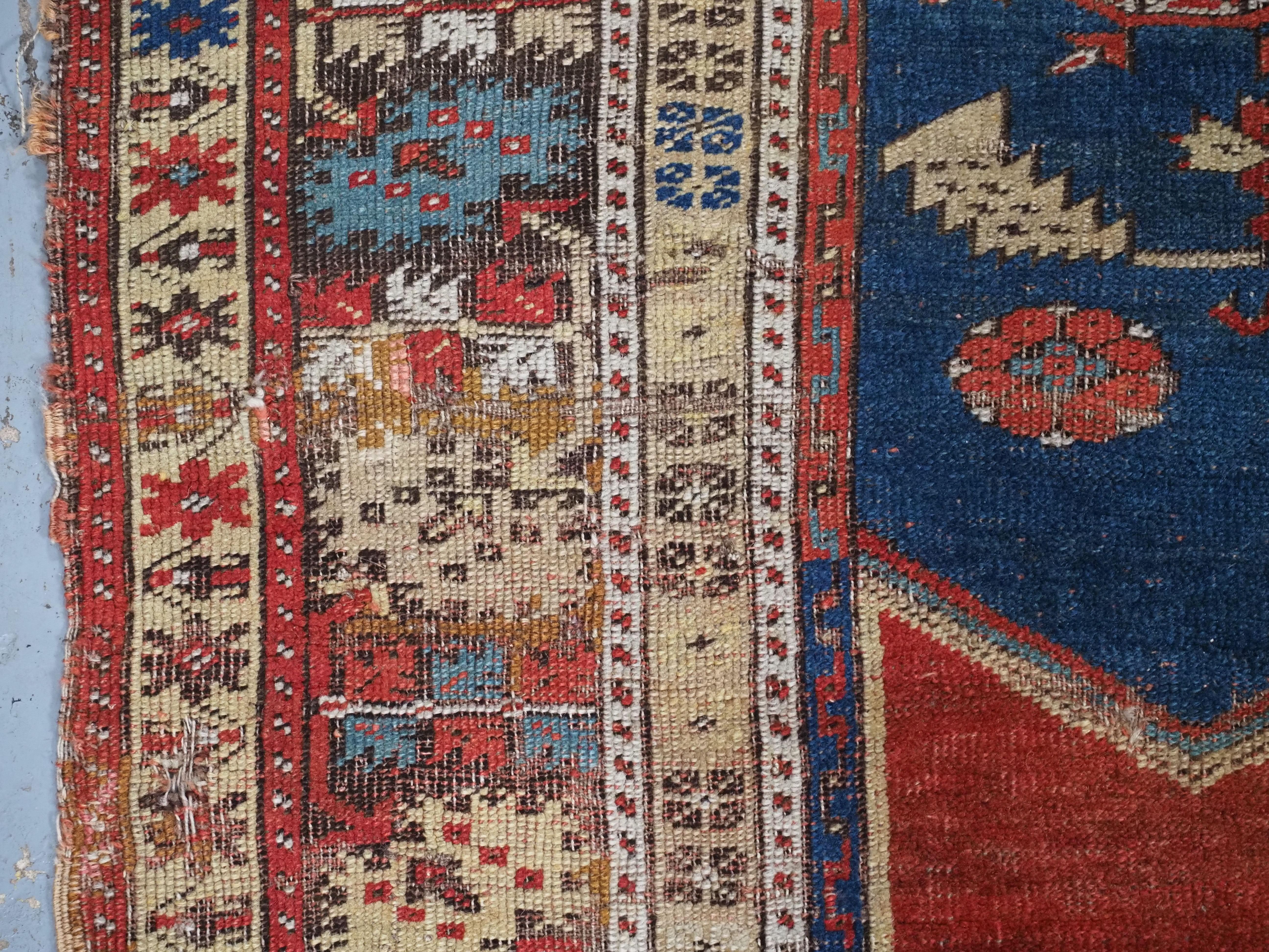 Antique Turkish Ottoman Ladik prayer rug, curca 1880. For Sale 1