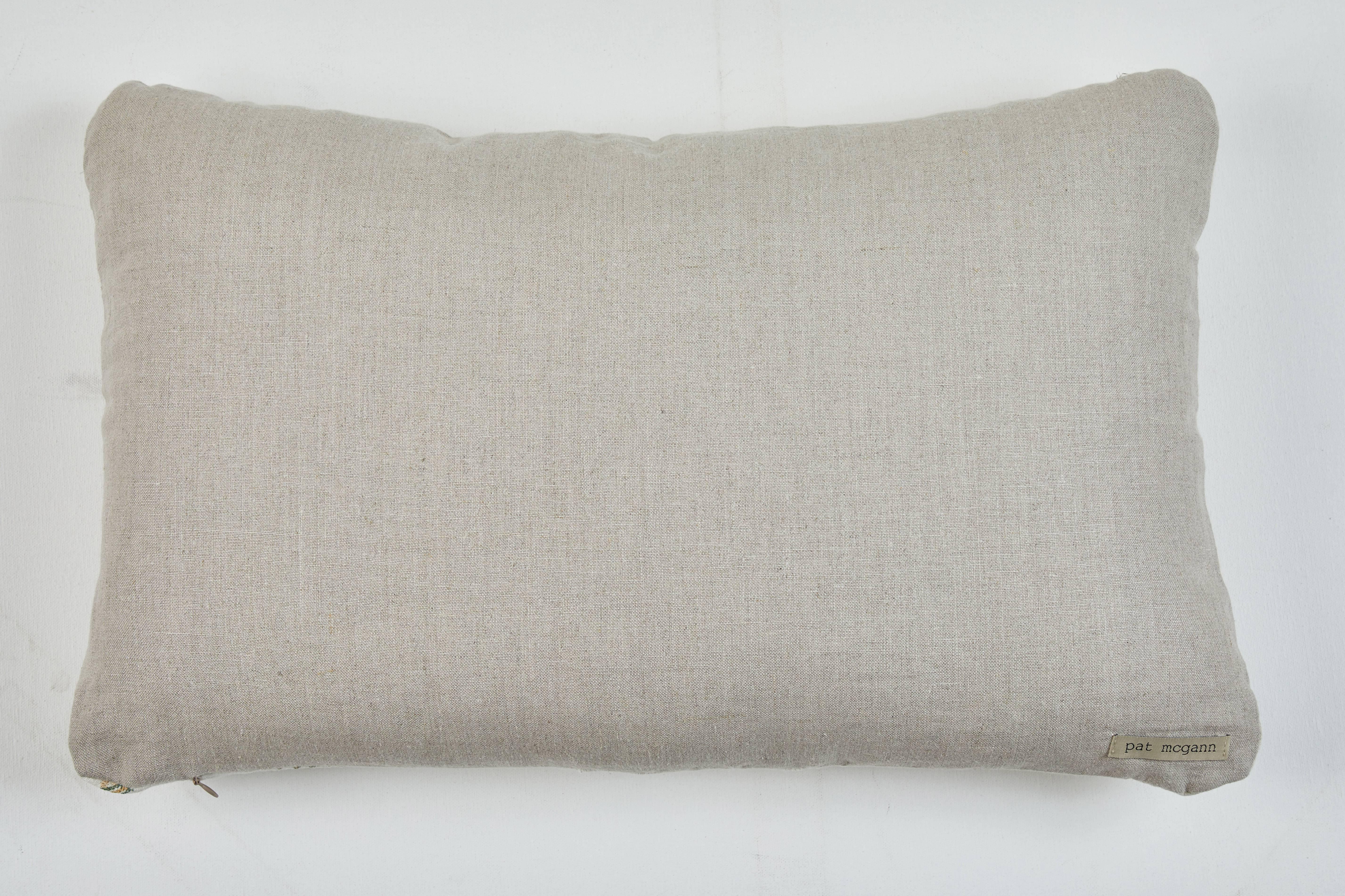19th Century Antique Turkish Ottoman Pillow For Sale