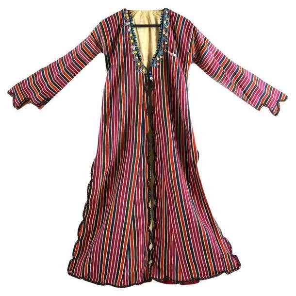 Antique Turkish Ottoman Silk Womens Robe For Sale at 1stDibs