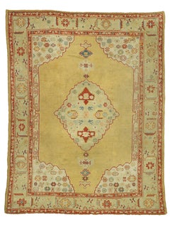 Antique Turkish Oushak Area Rug with Modern Traditional Style