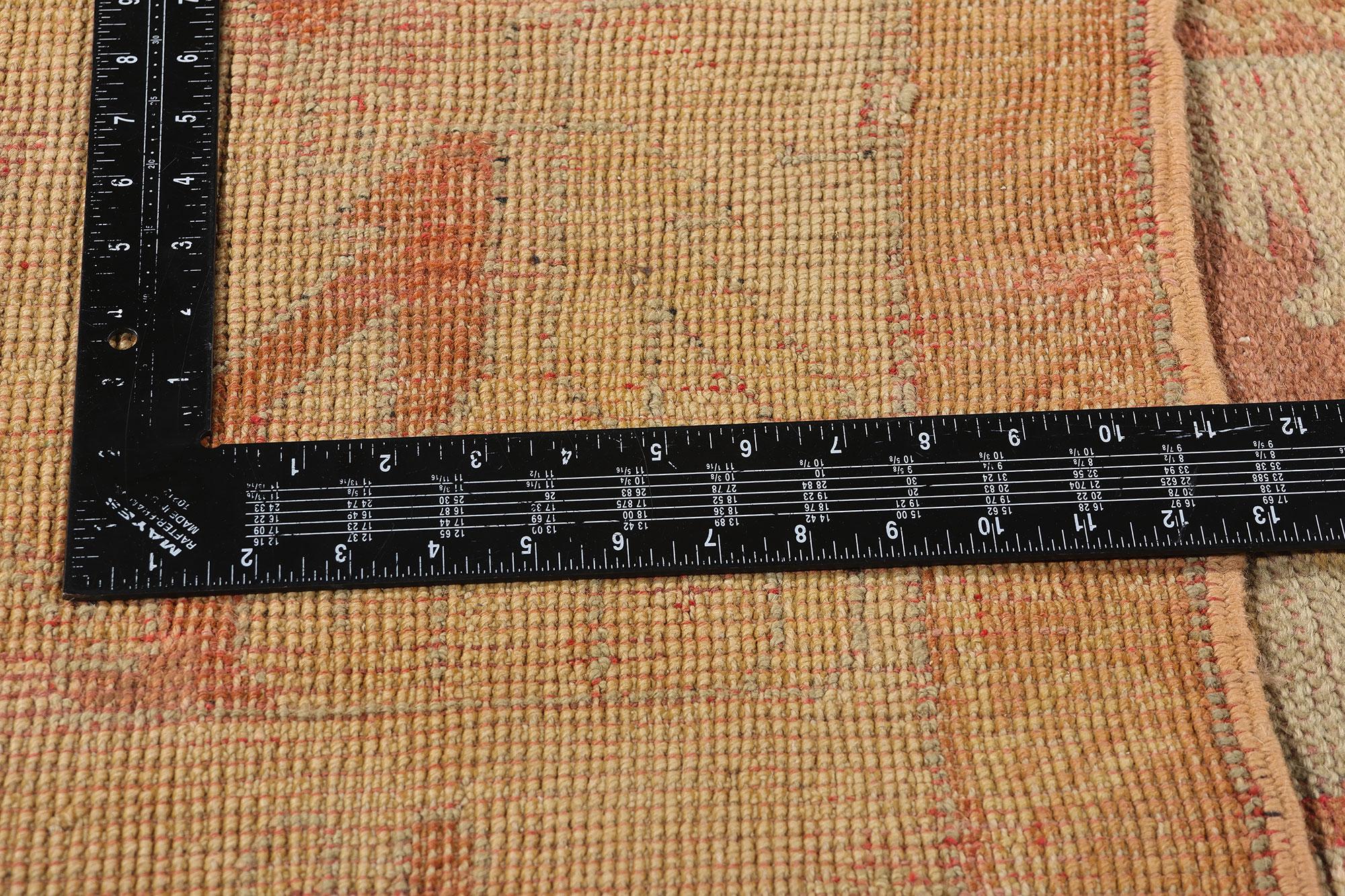 Laine Fin du 19e siècle, ancien tapis turc Oushak de style traditionnel en vente