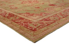 Late 19th Century Turkish Oushak Carpet with Parisian Elegance and Modern Style