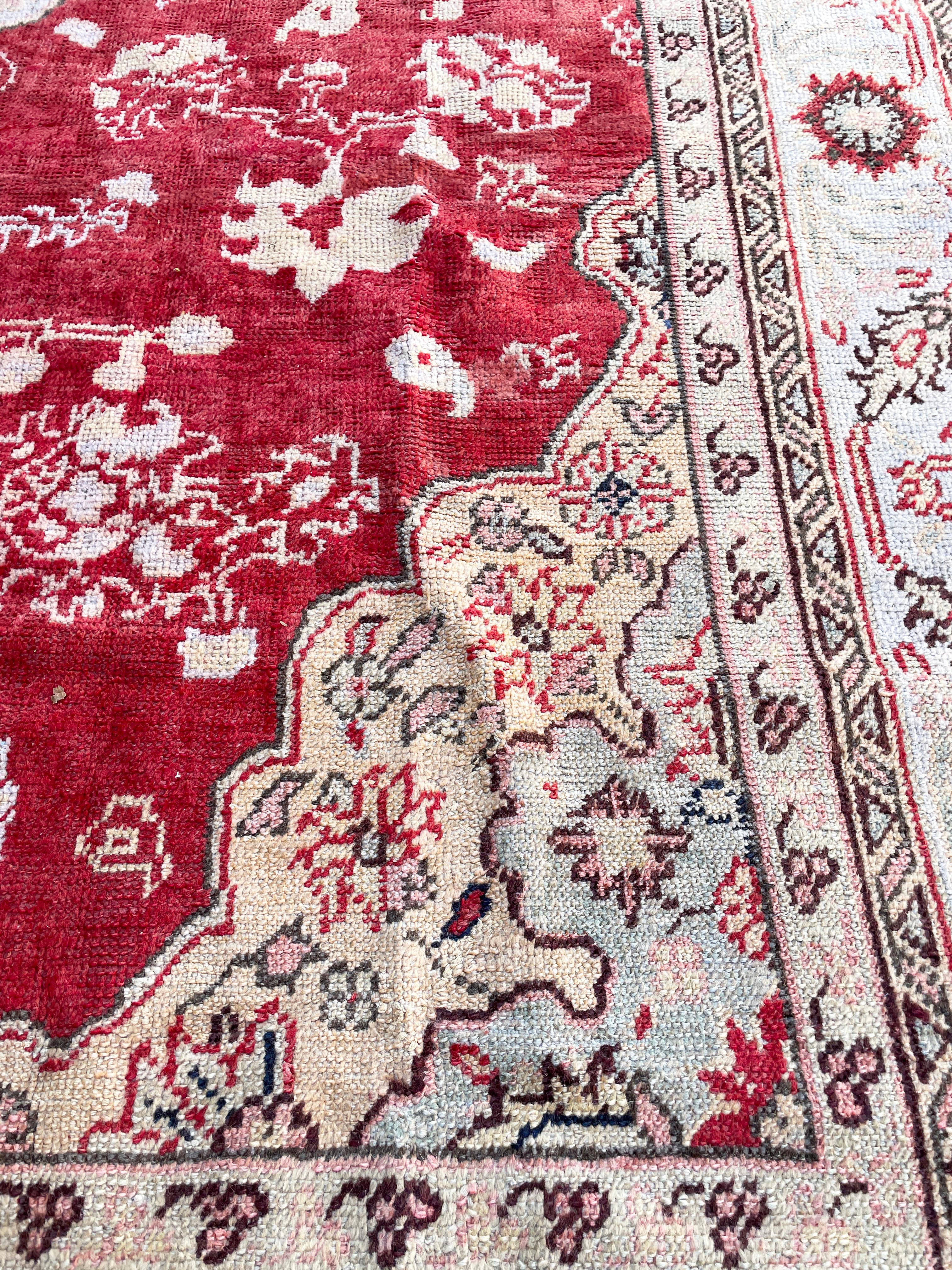 20th Century Antique Turkish Oushak Carpet, 11'0