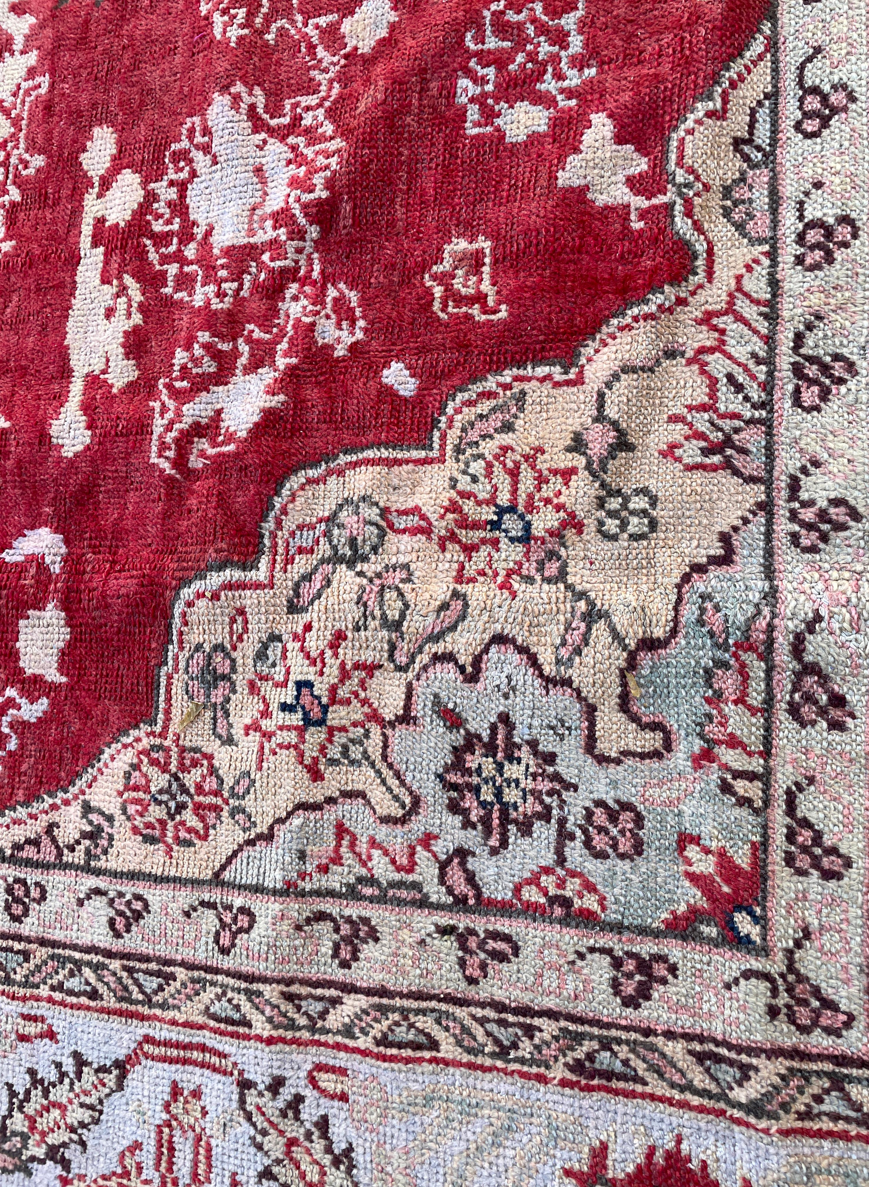 Antiker türkischer Oushak-Teppich, 11'0