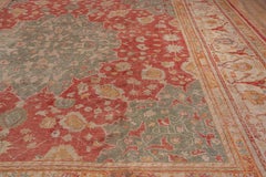 Antique Turkish Oushak Carpet, circa 1920s
