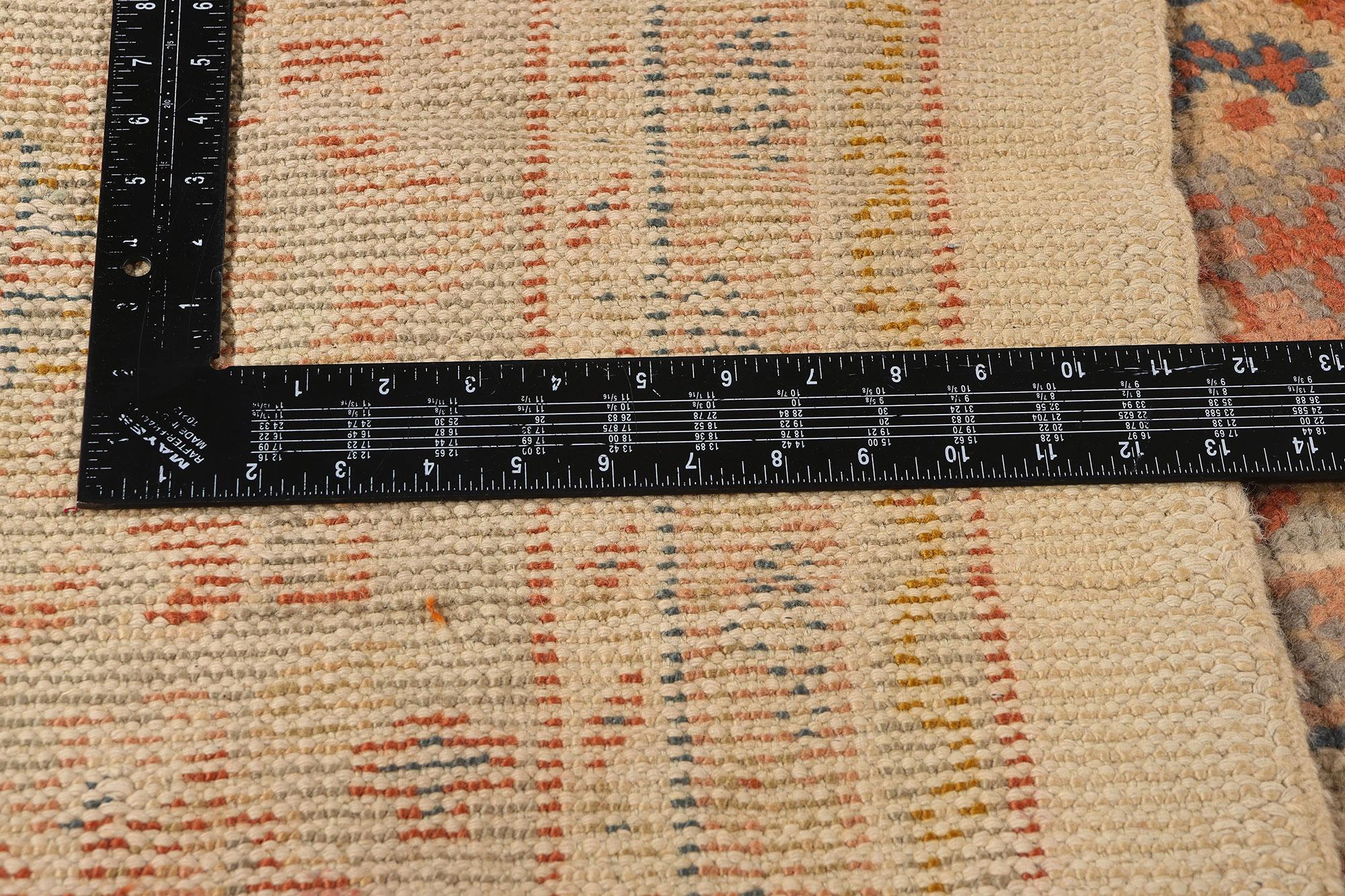 Hand-Knotted Late 19th Century Antique Turkish Oushak Carpet with Traditional Style For Sale