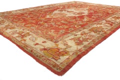 The Anatolian Sovereign: Antique Turkish Oushak Masterpiece of Tribal Grandeur