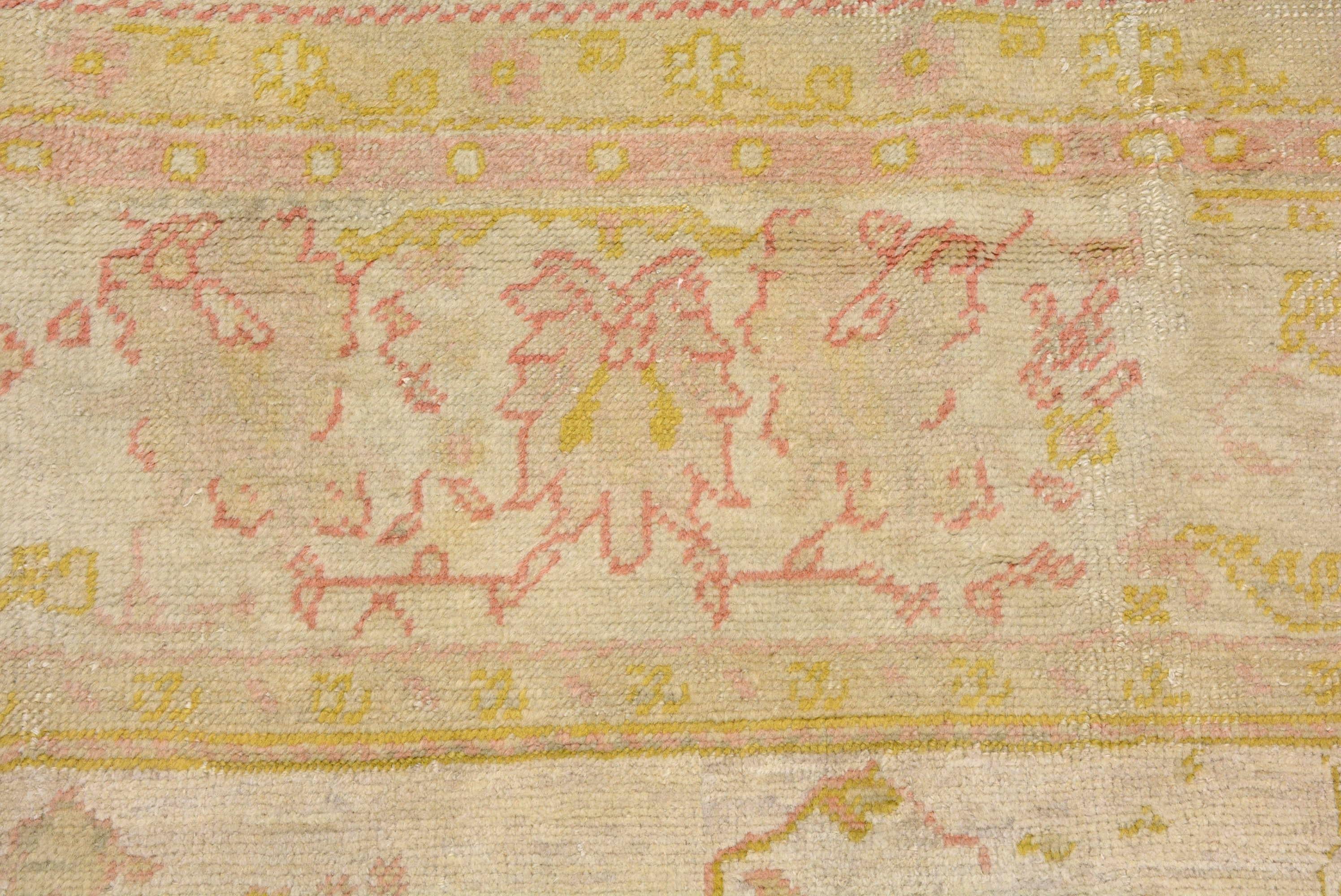 Antique Turkish Oushak Carpet For Sale 2