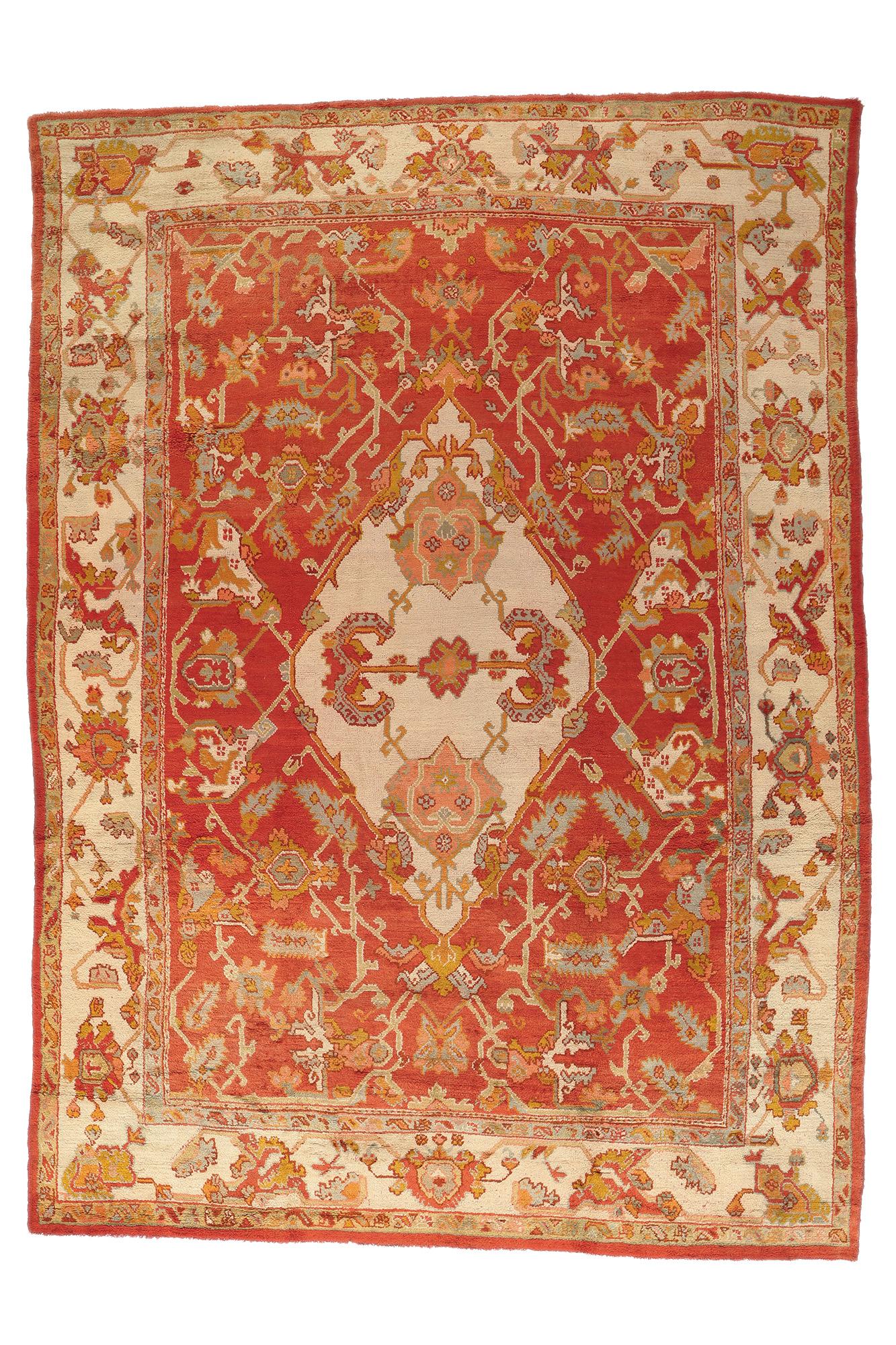1900’s Turkish Oushak Carpet with Modern Style