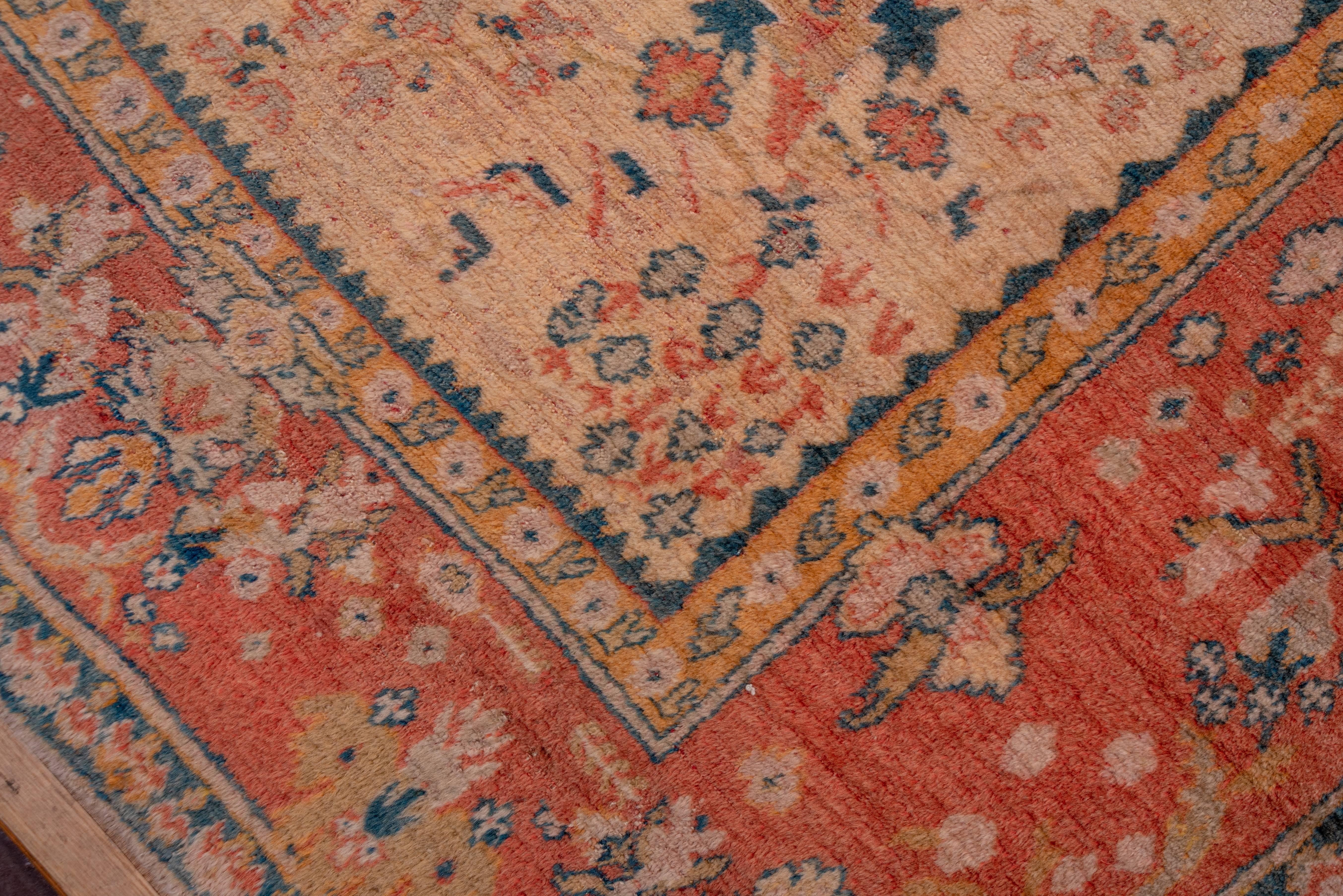 Antique Turkish Oushak Carpet, Soft Palette For Sale 10