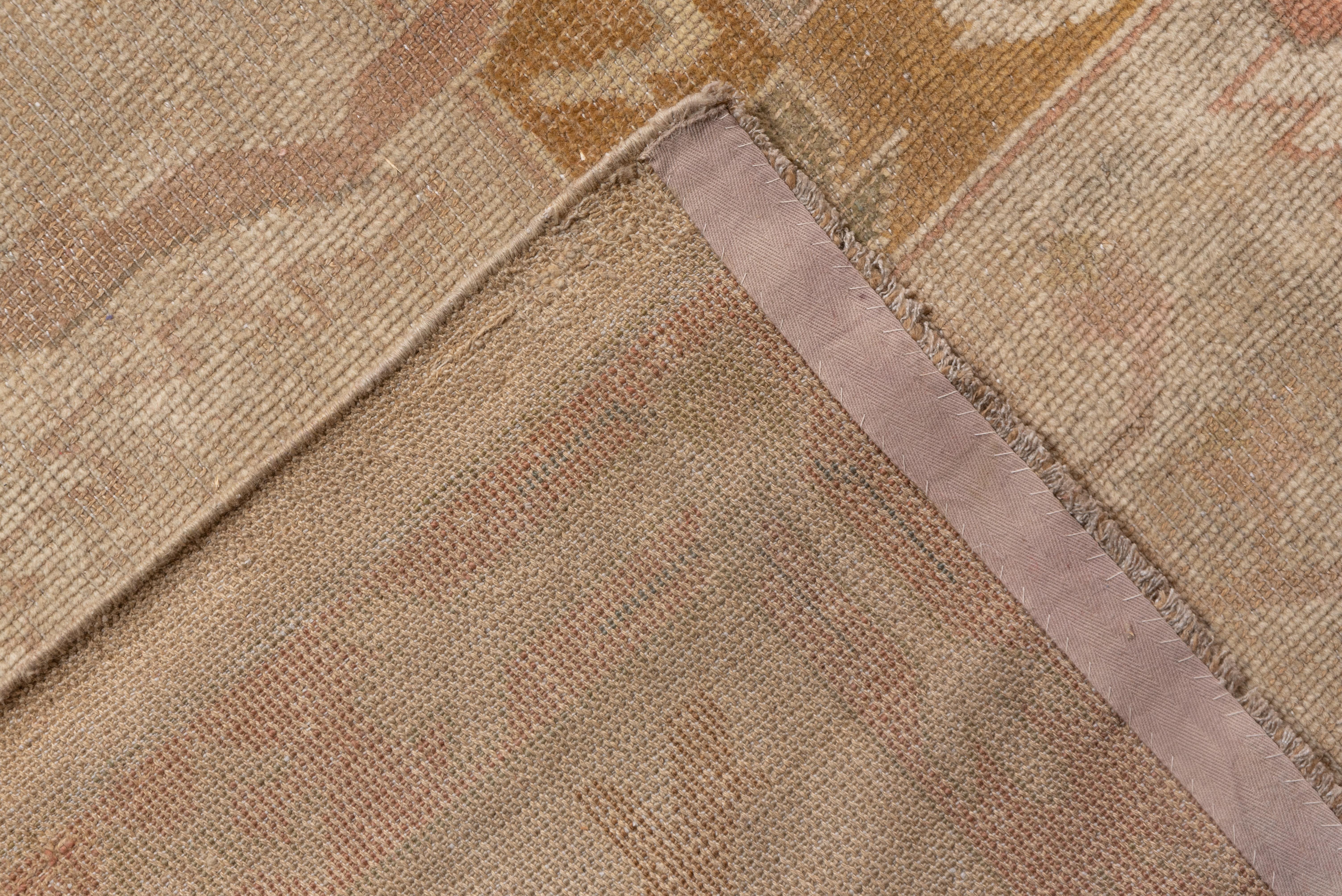 Antiker türkischer Oushak-Teppich, weiche Palette (Handgeknüpft)