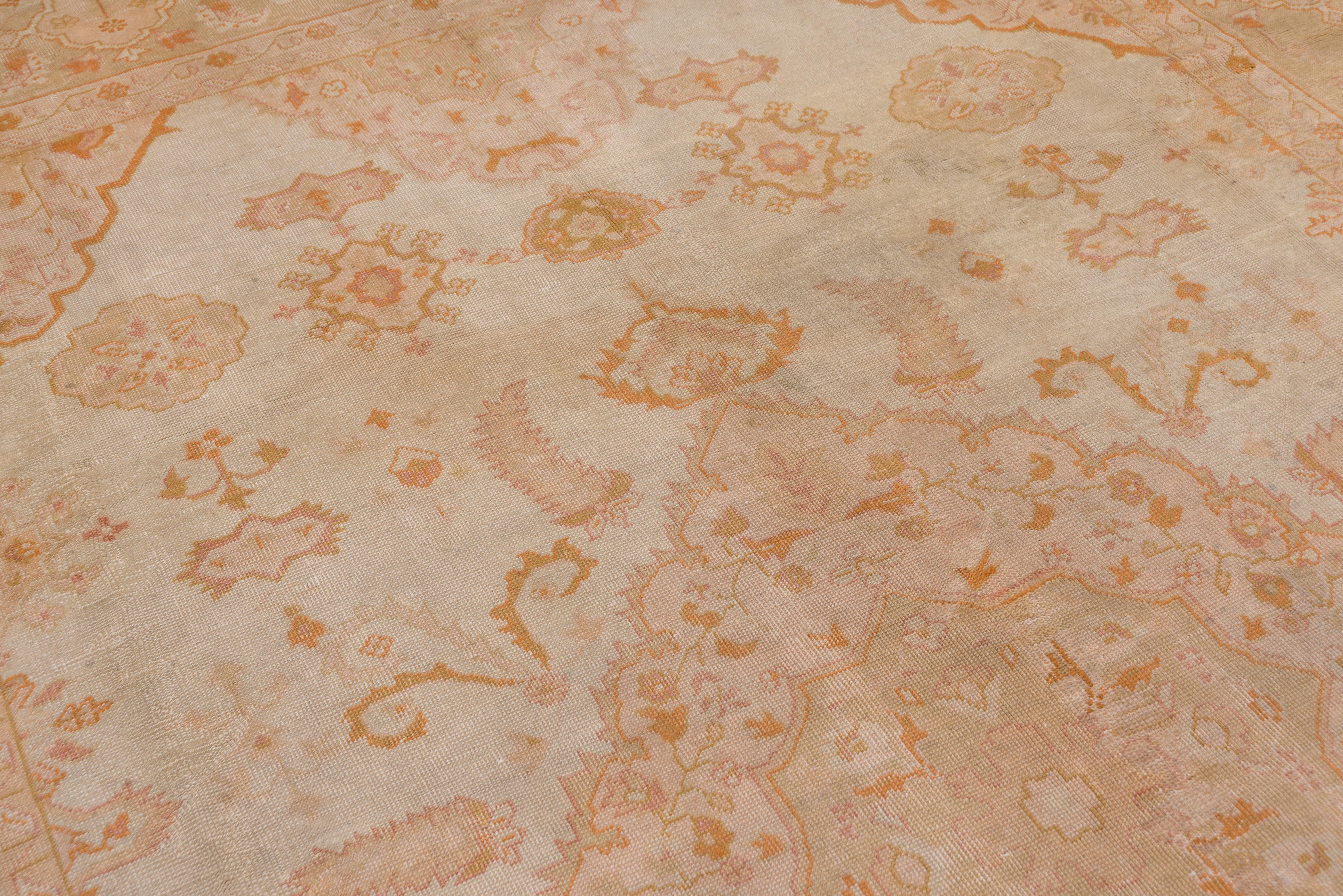 Antique Turkish Oushak Carpet, Soft Palette 2