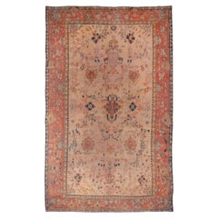 Antique Turkish Oushak Carpet, Soft Palette